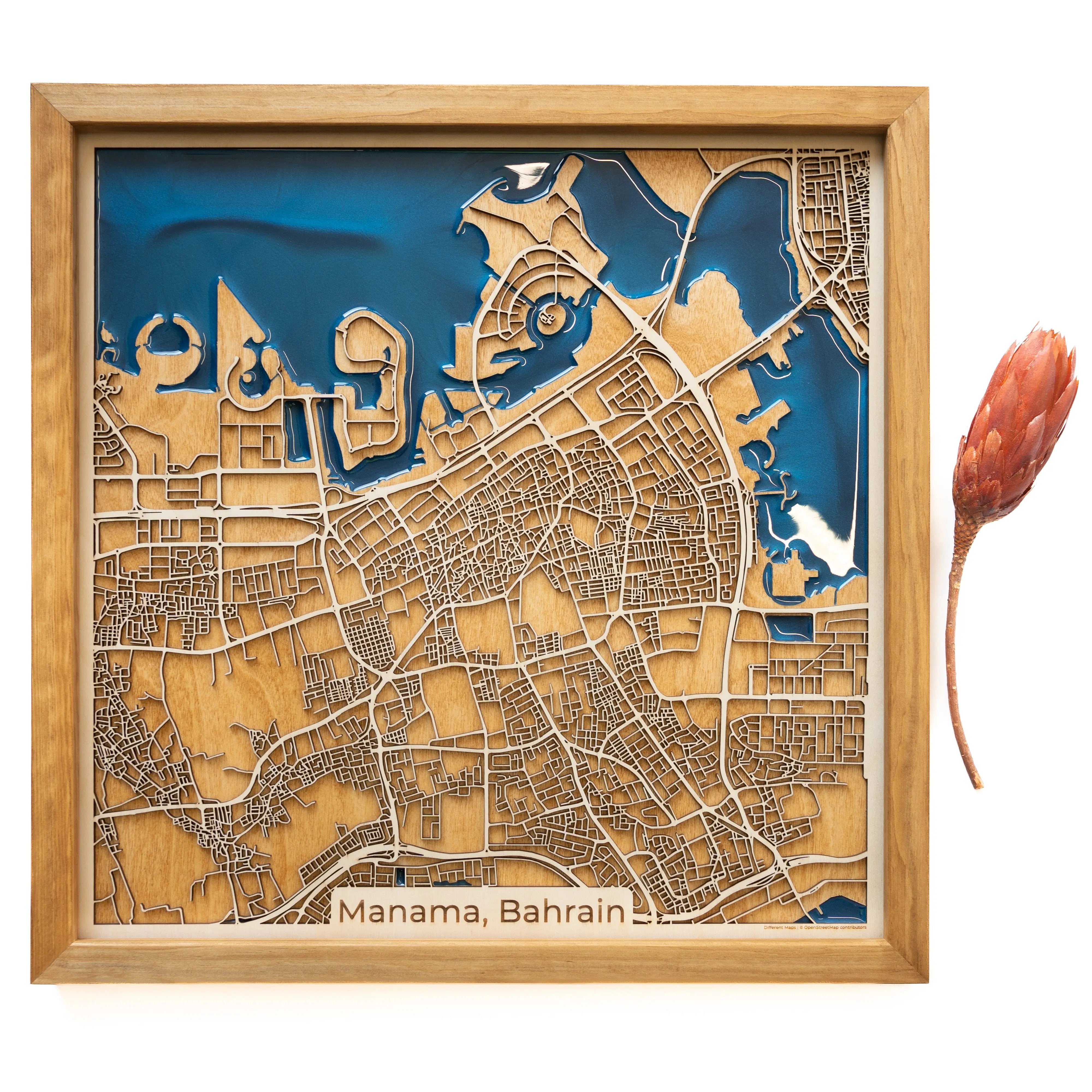 Manama Wood Map
