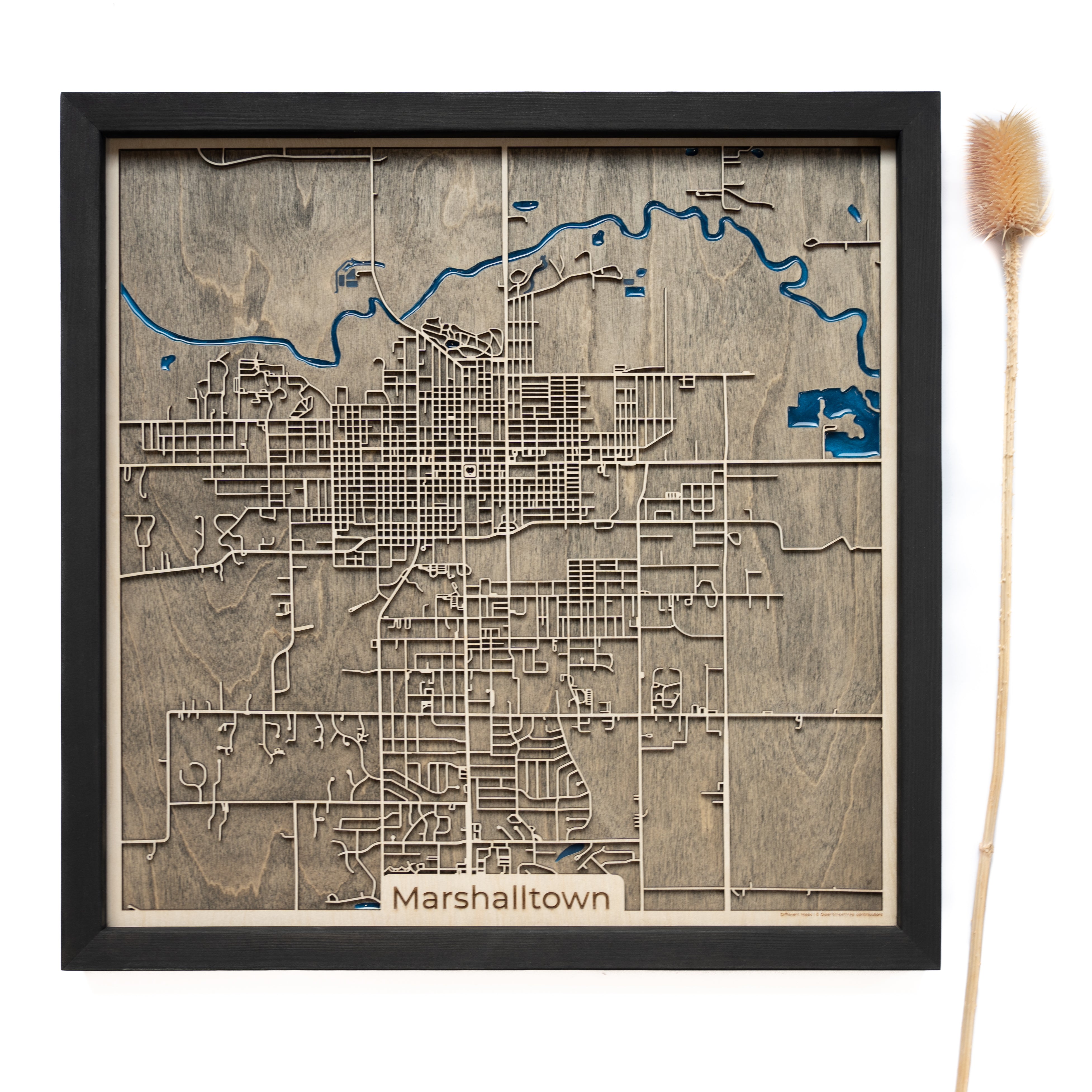 Marshalltown Wood Map