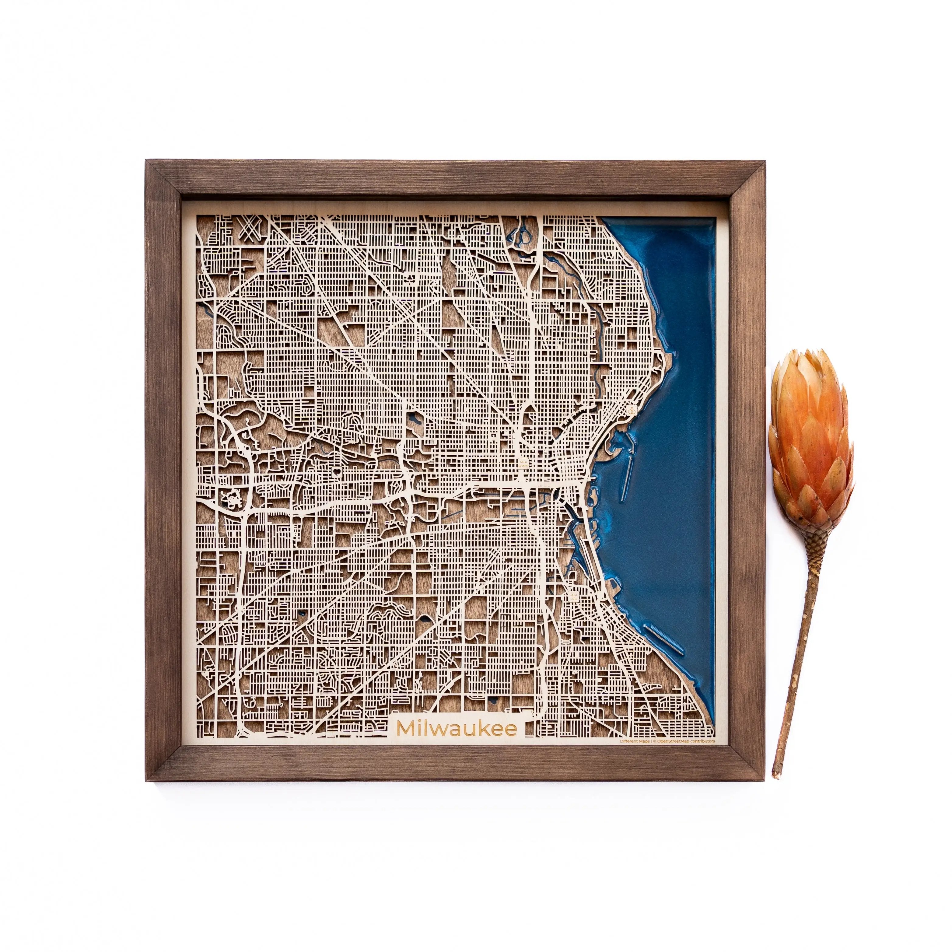 Milwaukee Wood Map