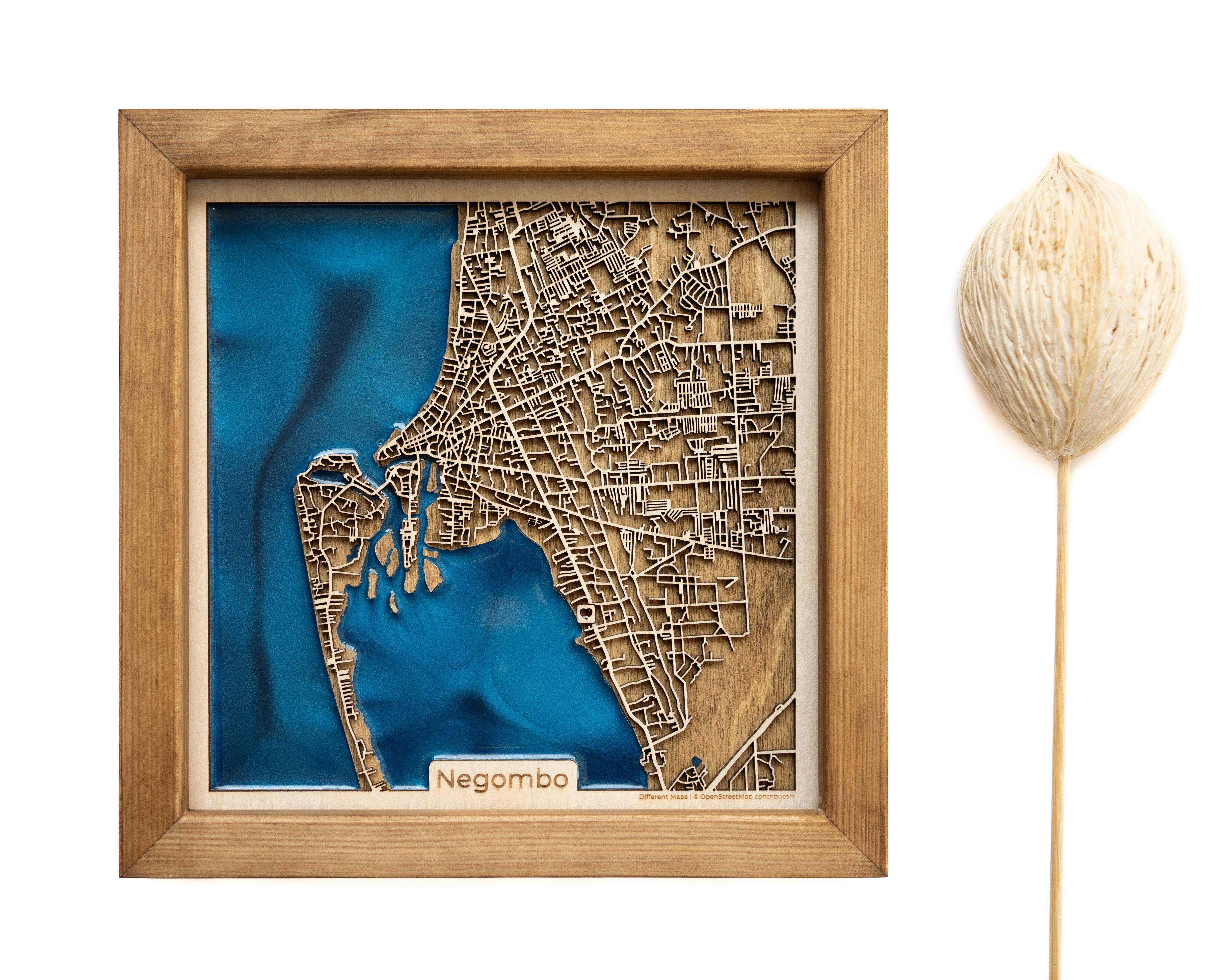 Negombo Sri Lanka Map