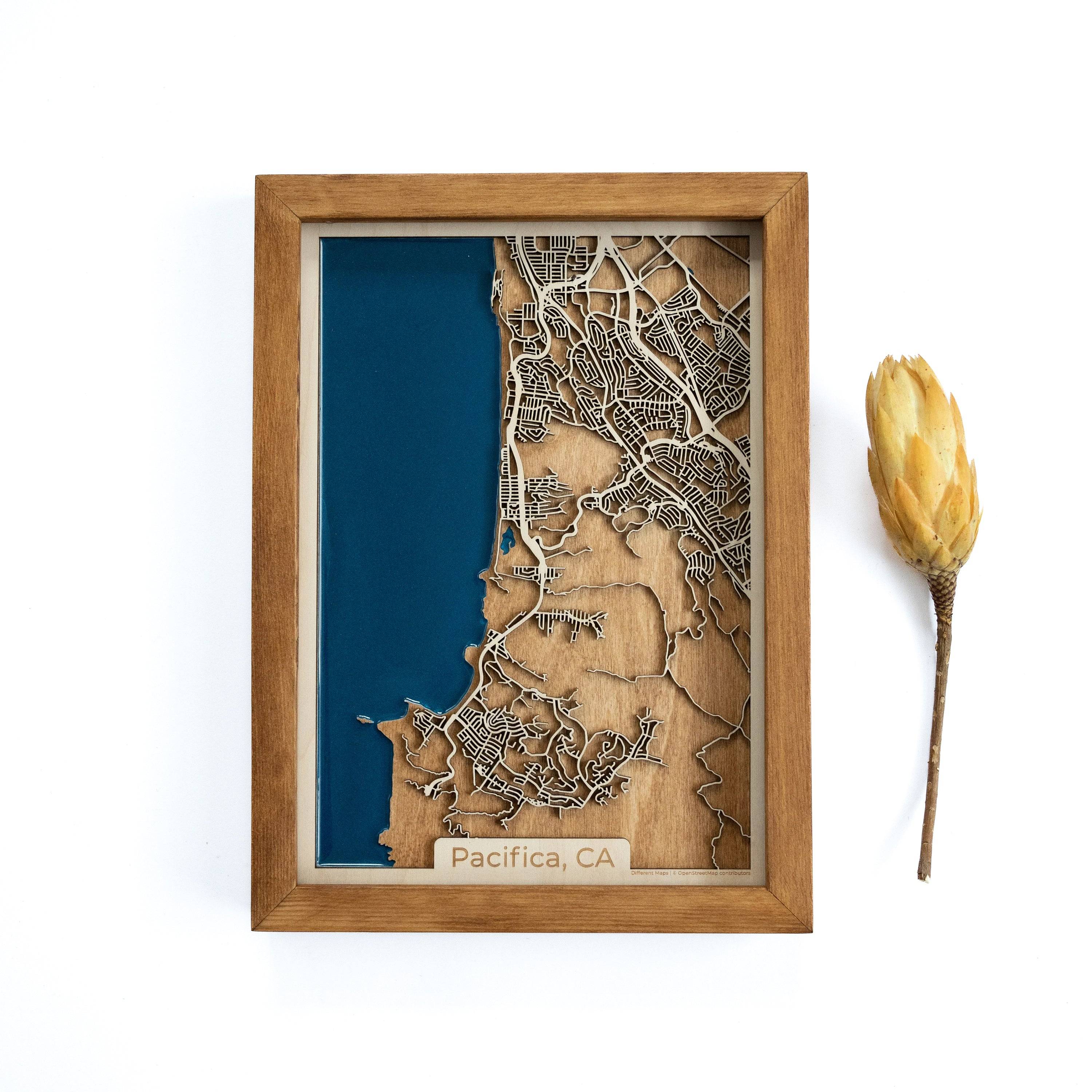 Pacifica CA Wood Map