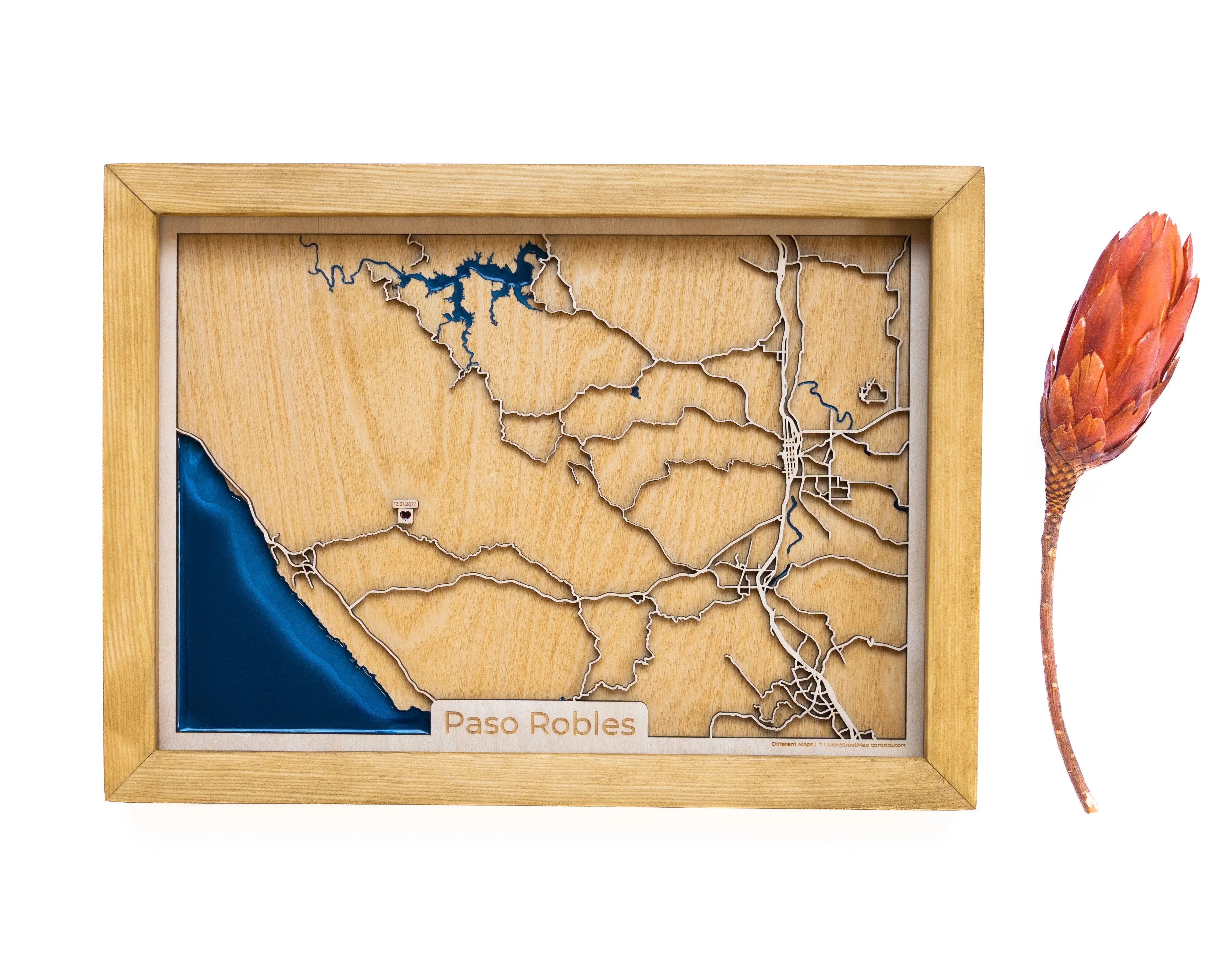 Paso Robles Wood Map