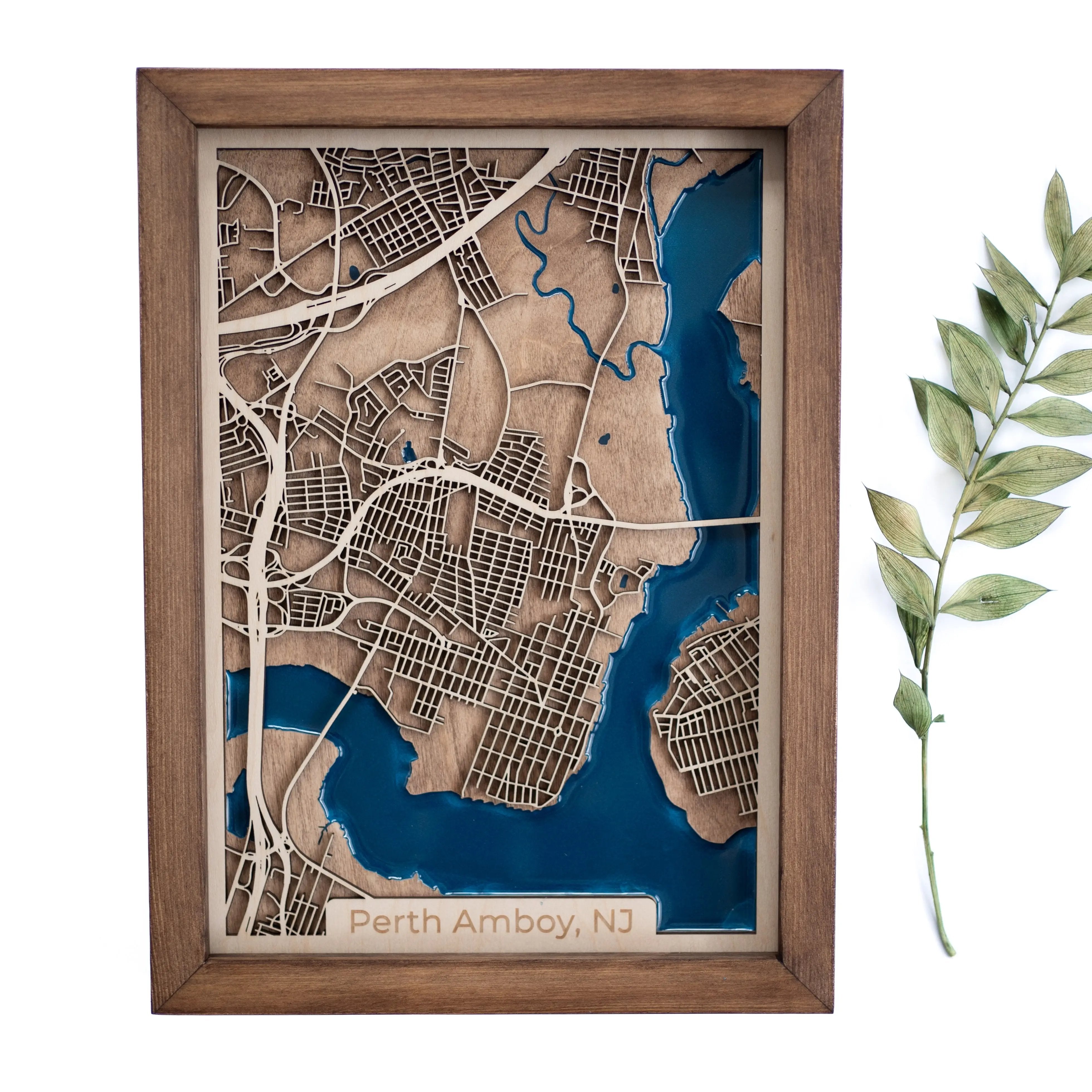 Perth Amboy Wood Map