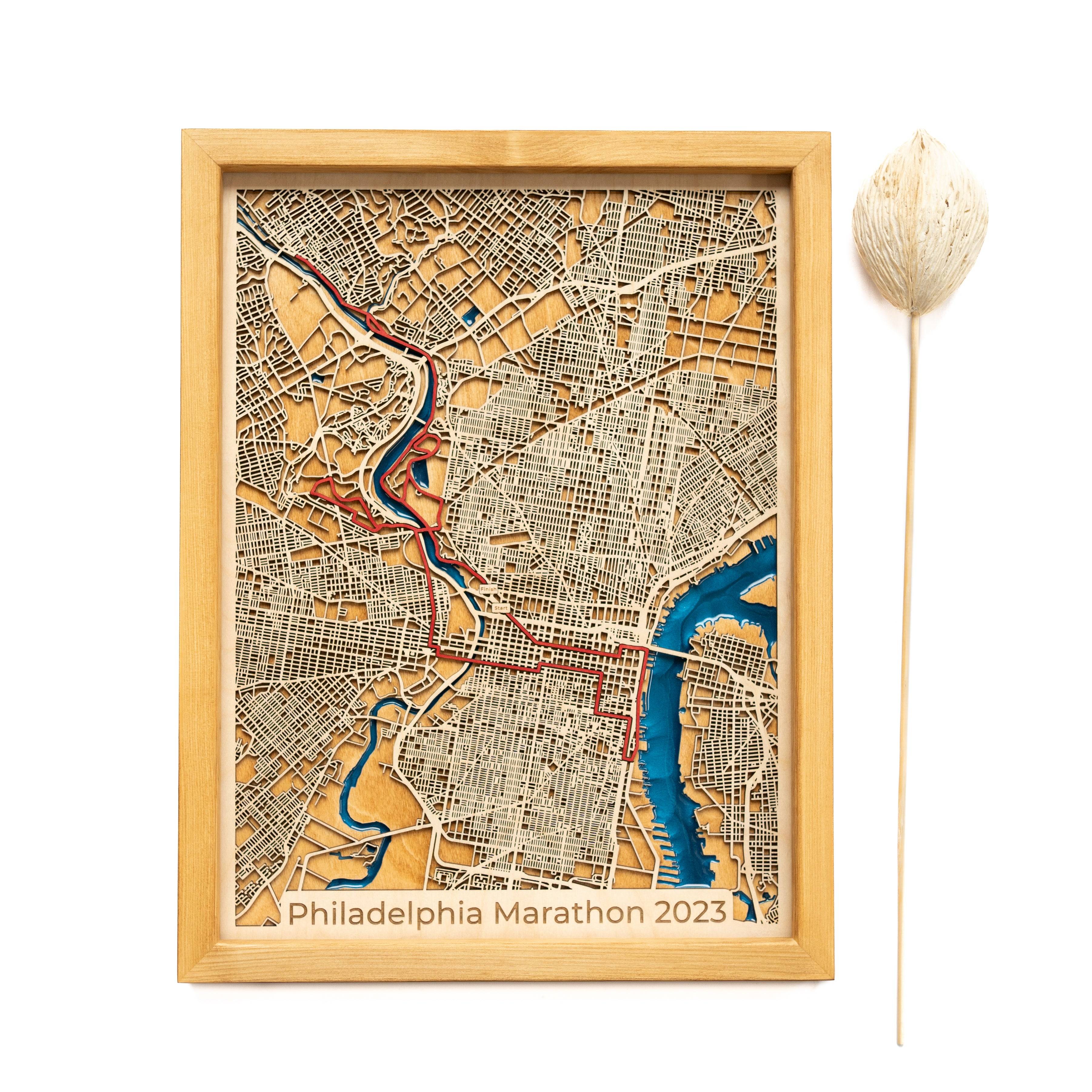 Philadelphia PA Wood Map