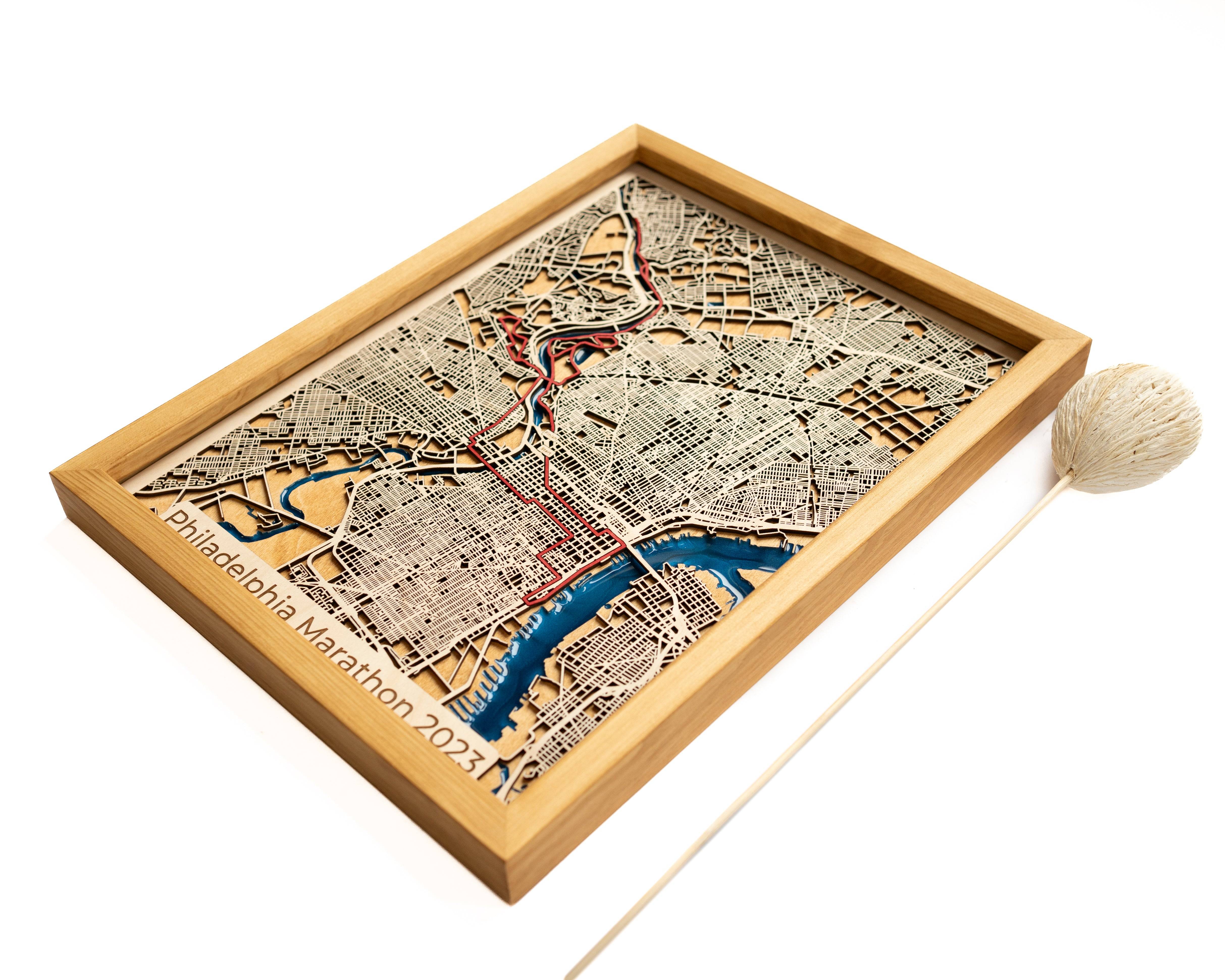 Philadelphia marathon Map