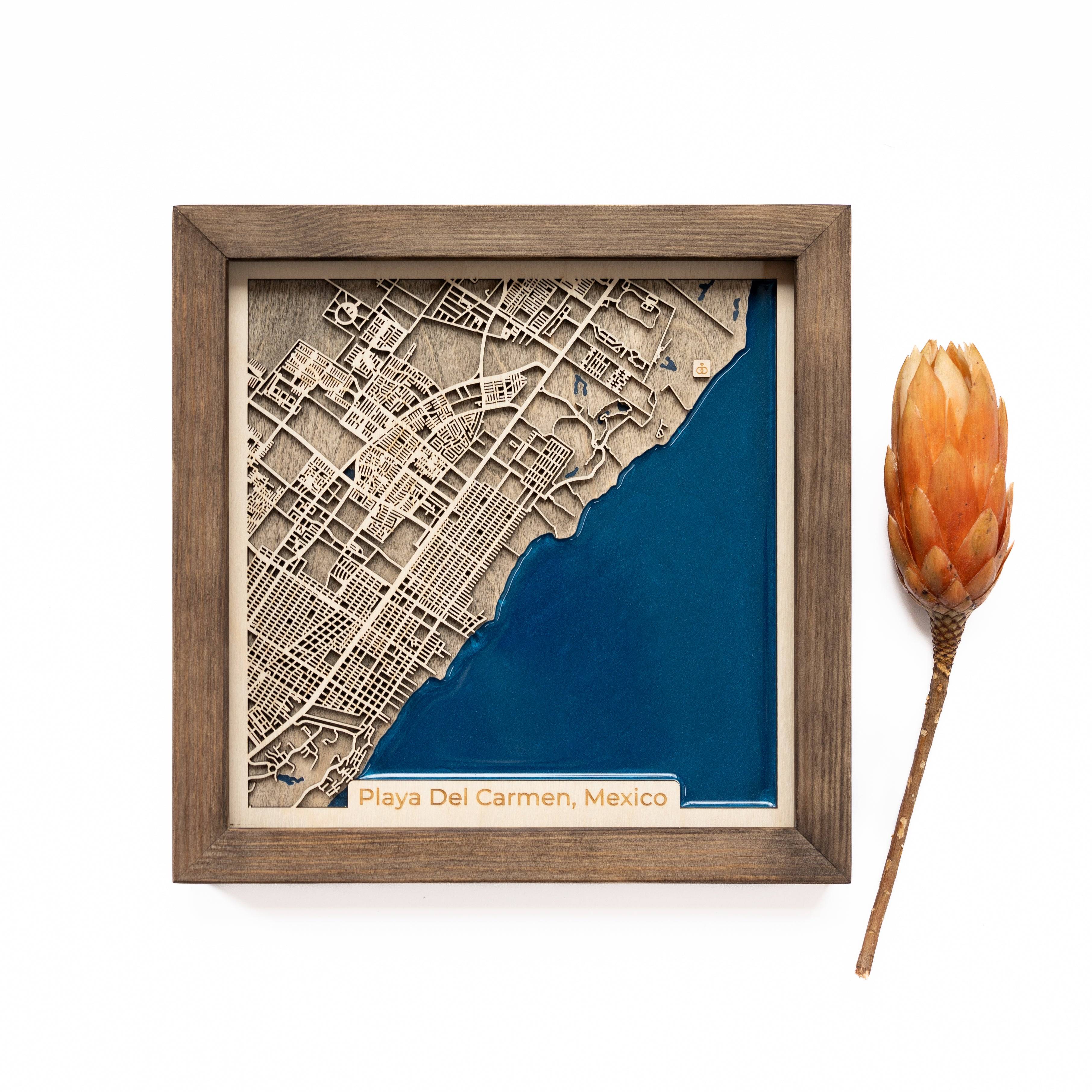 Playa del Carmen Wood Map