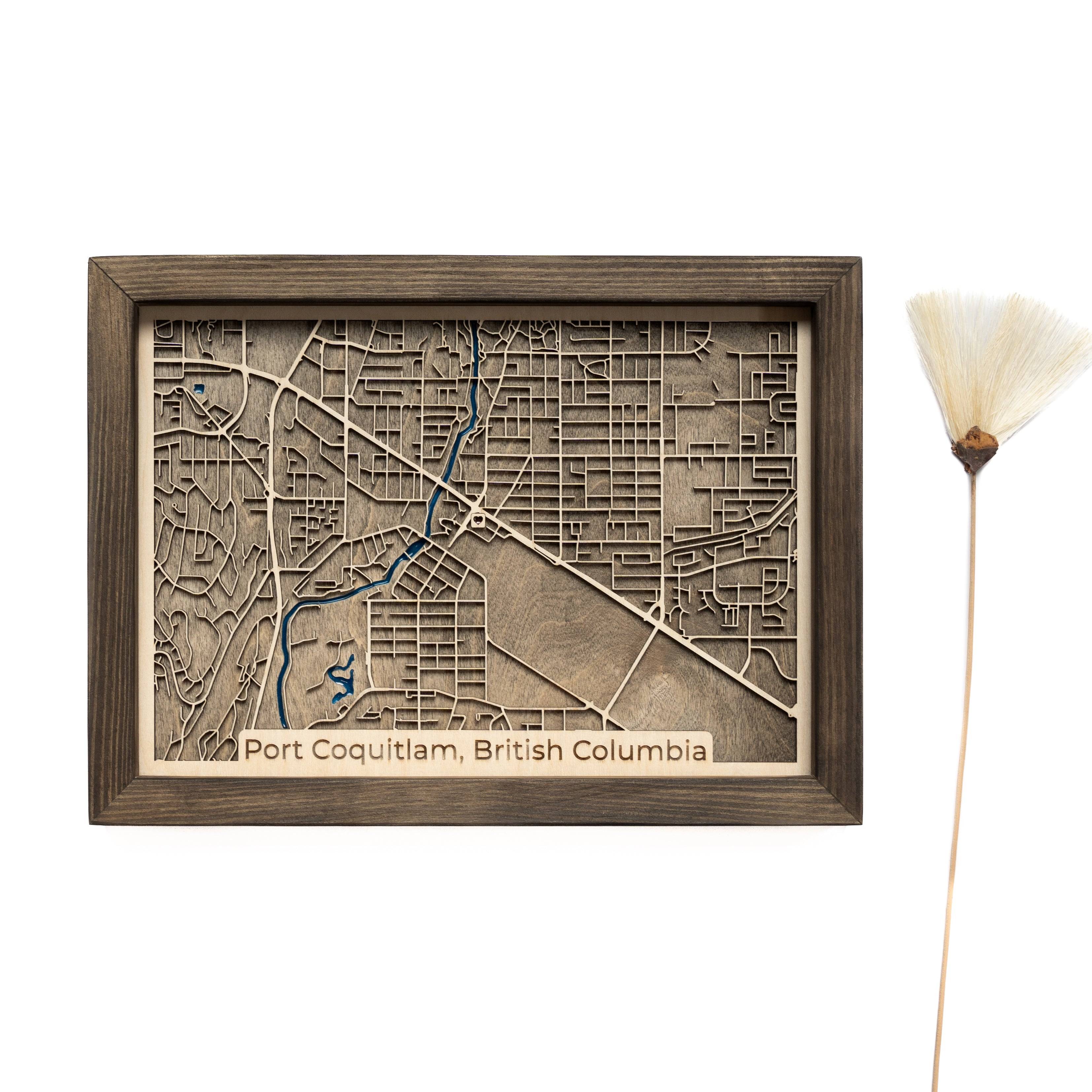 Port Coquitlam Wood Map