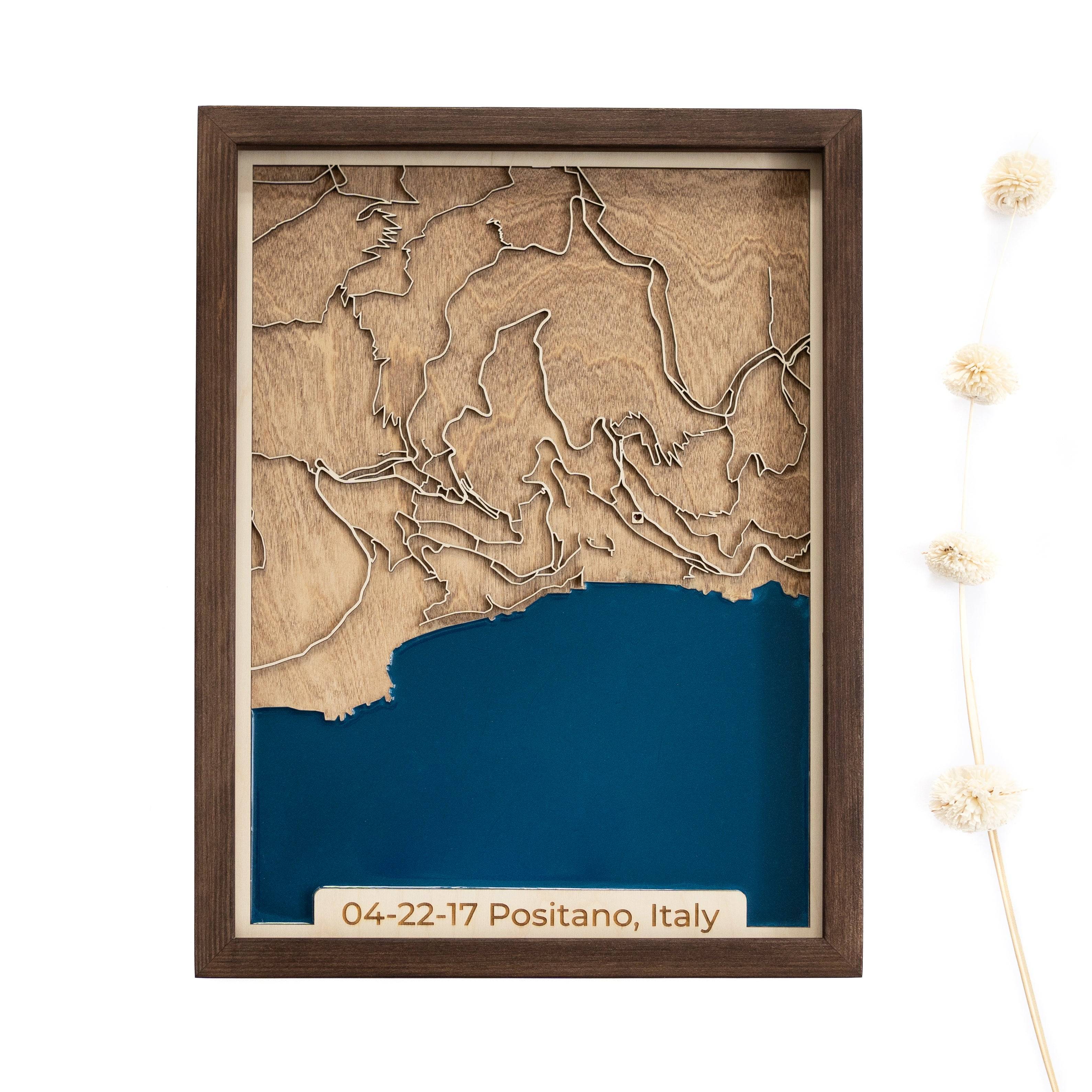Positano Wood Map