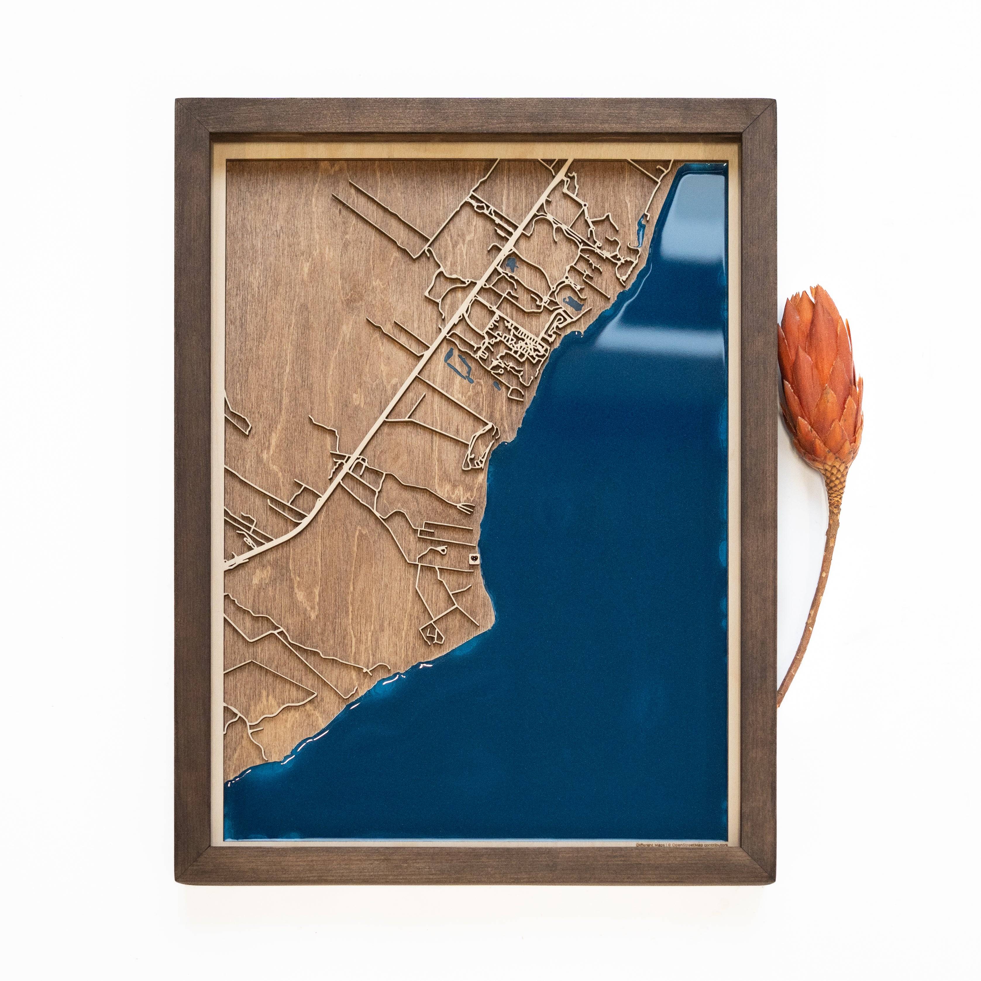 Punta Maroma Wood Map