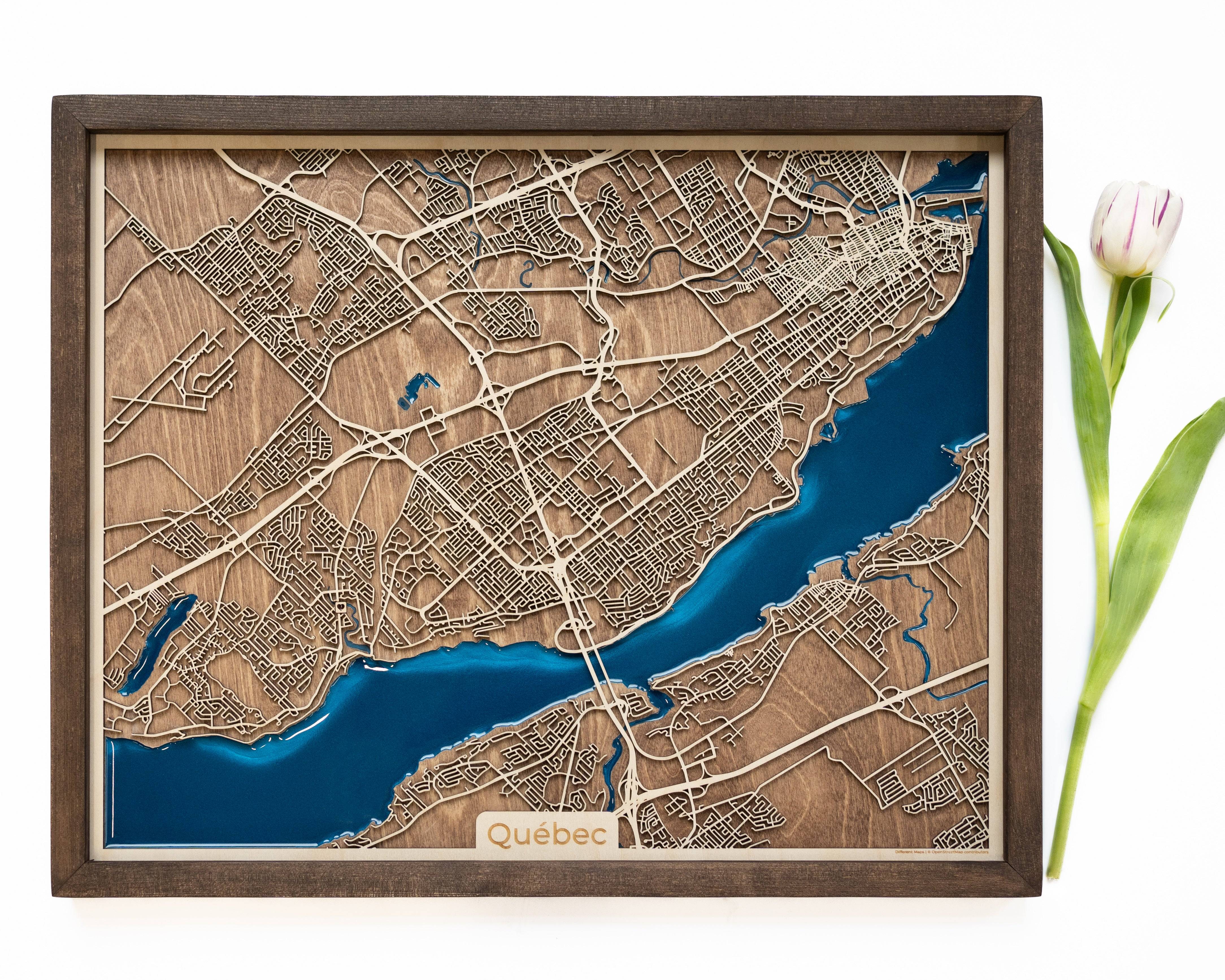 Quebec Wood Map