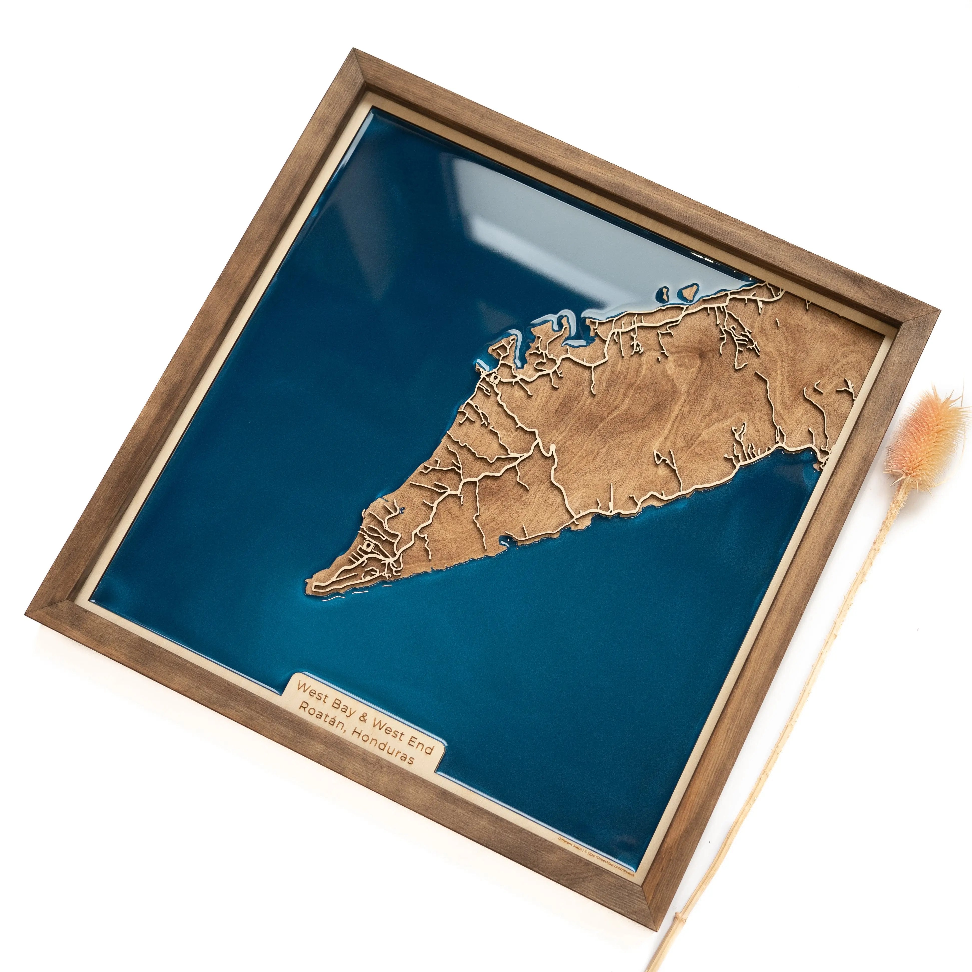 West Bay Roatan Map