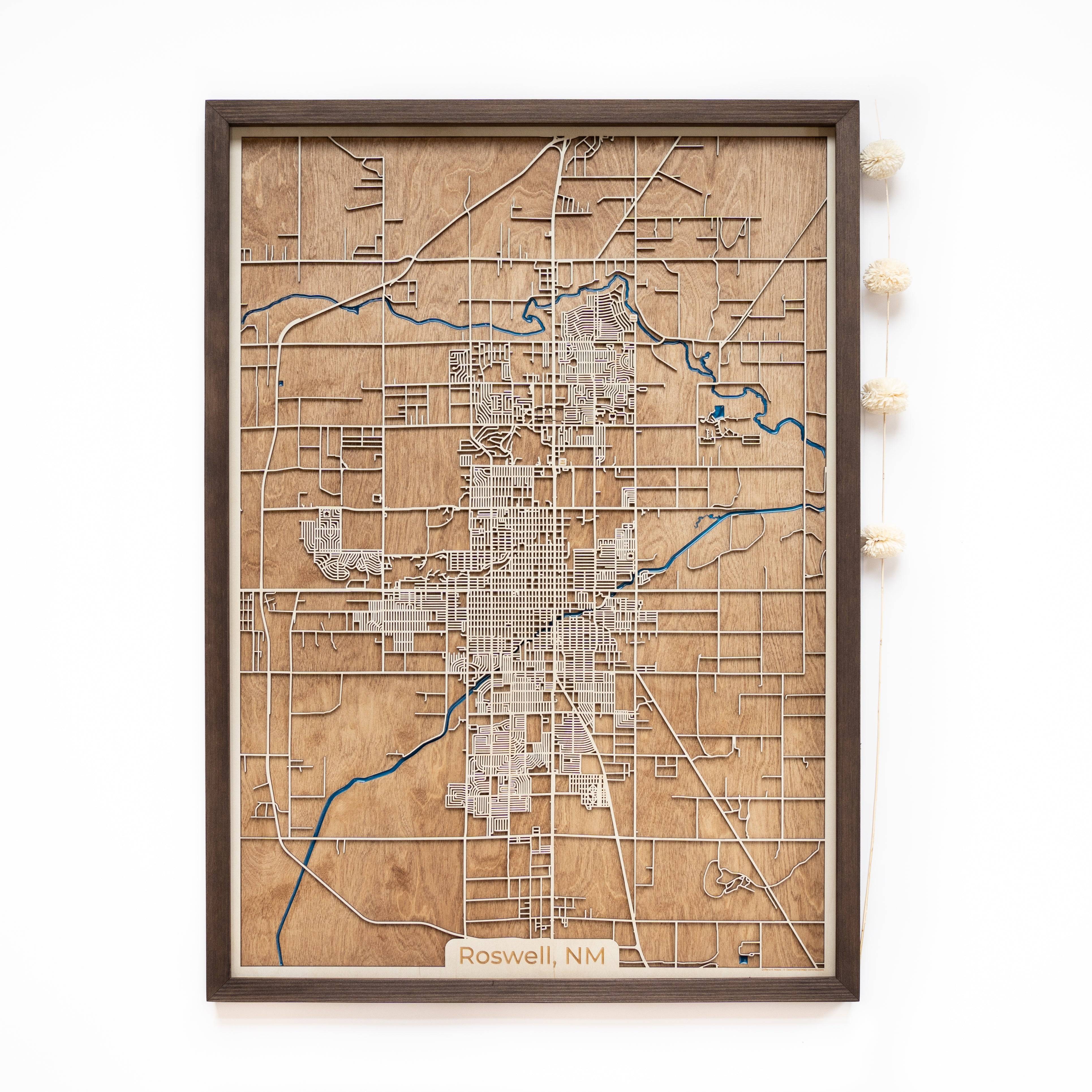 Roswell wood Map