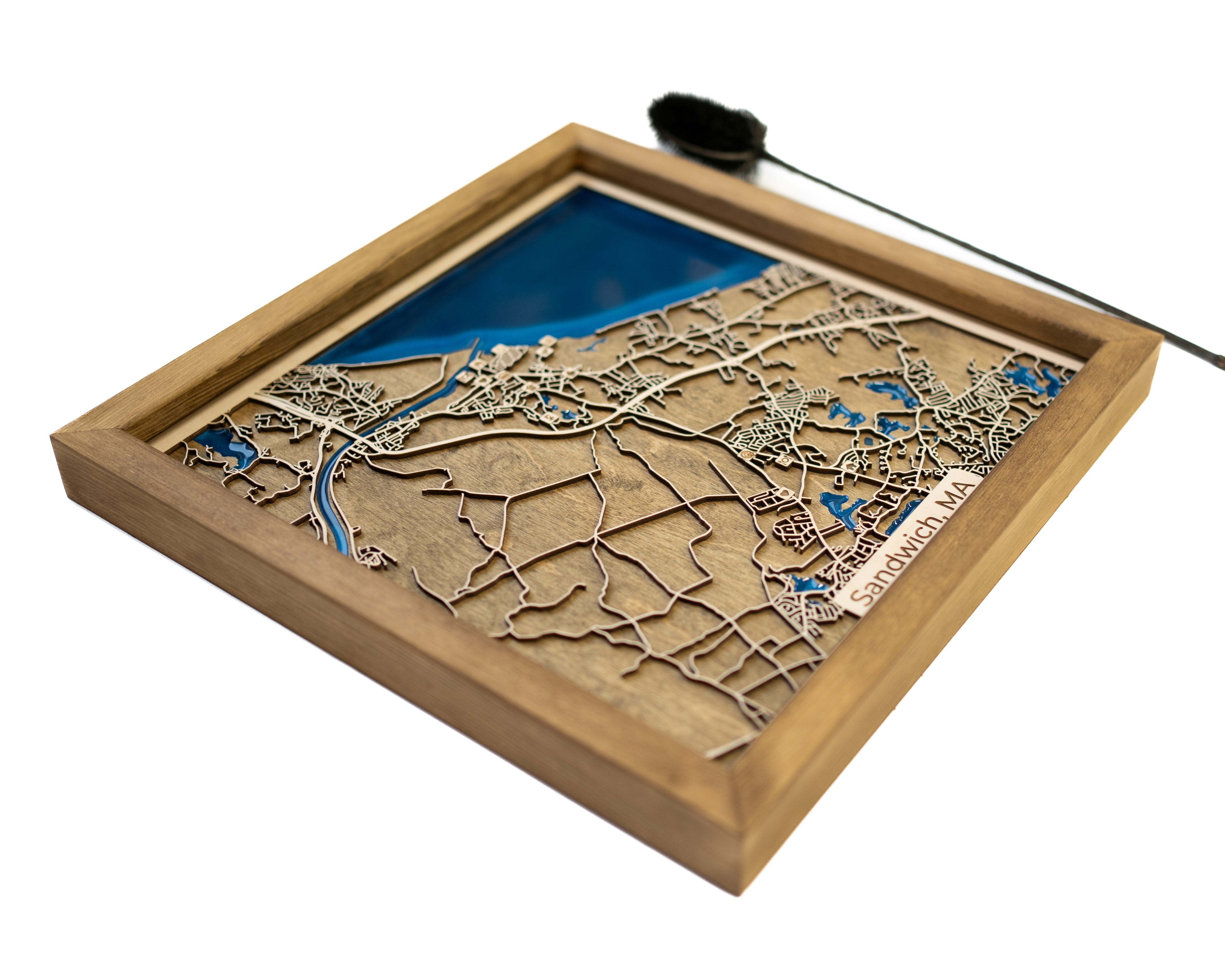 Sandwich Wall Art Map