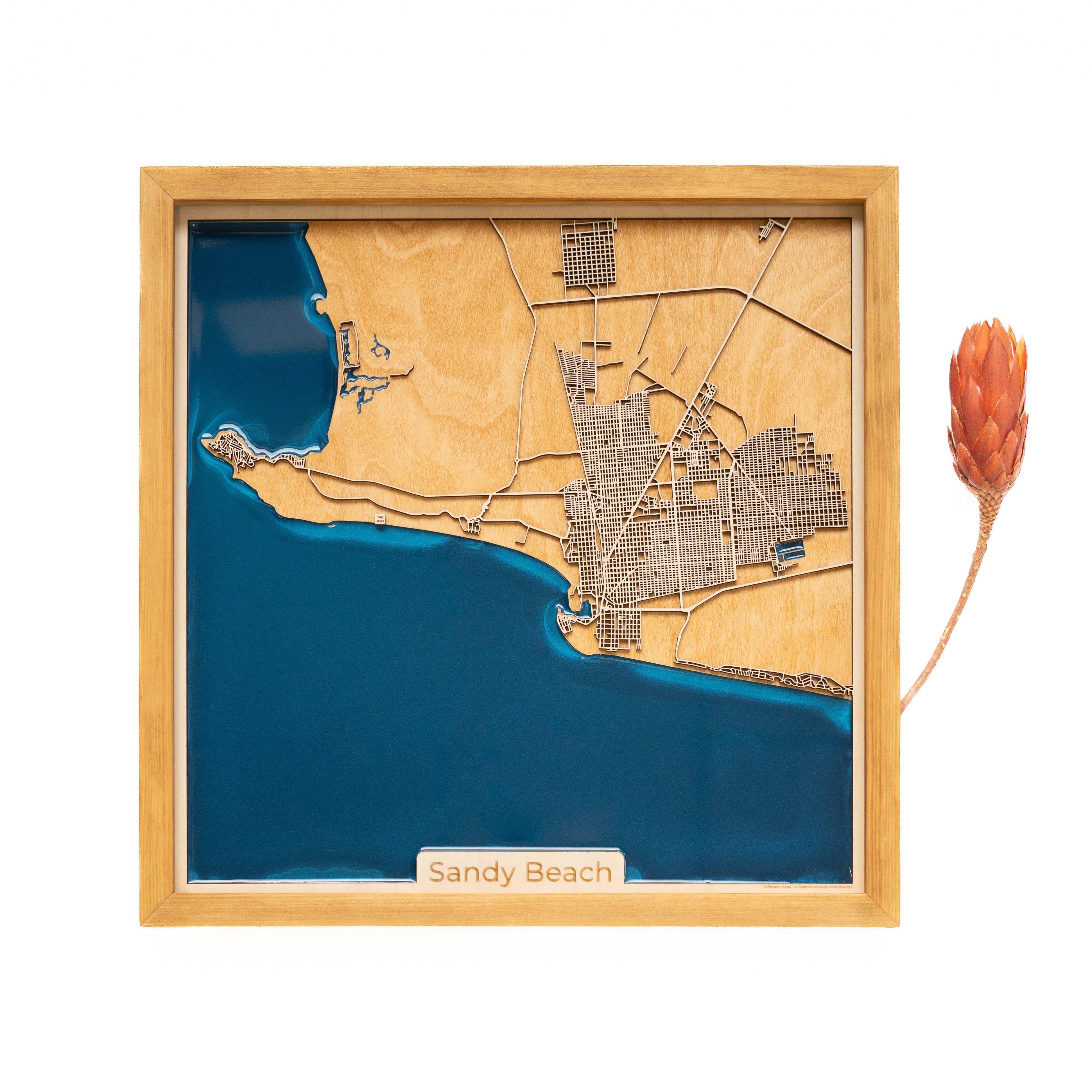 Sandy Beach Wood Map