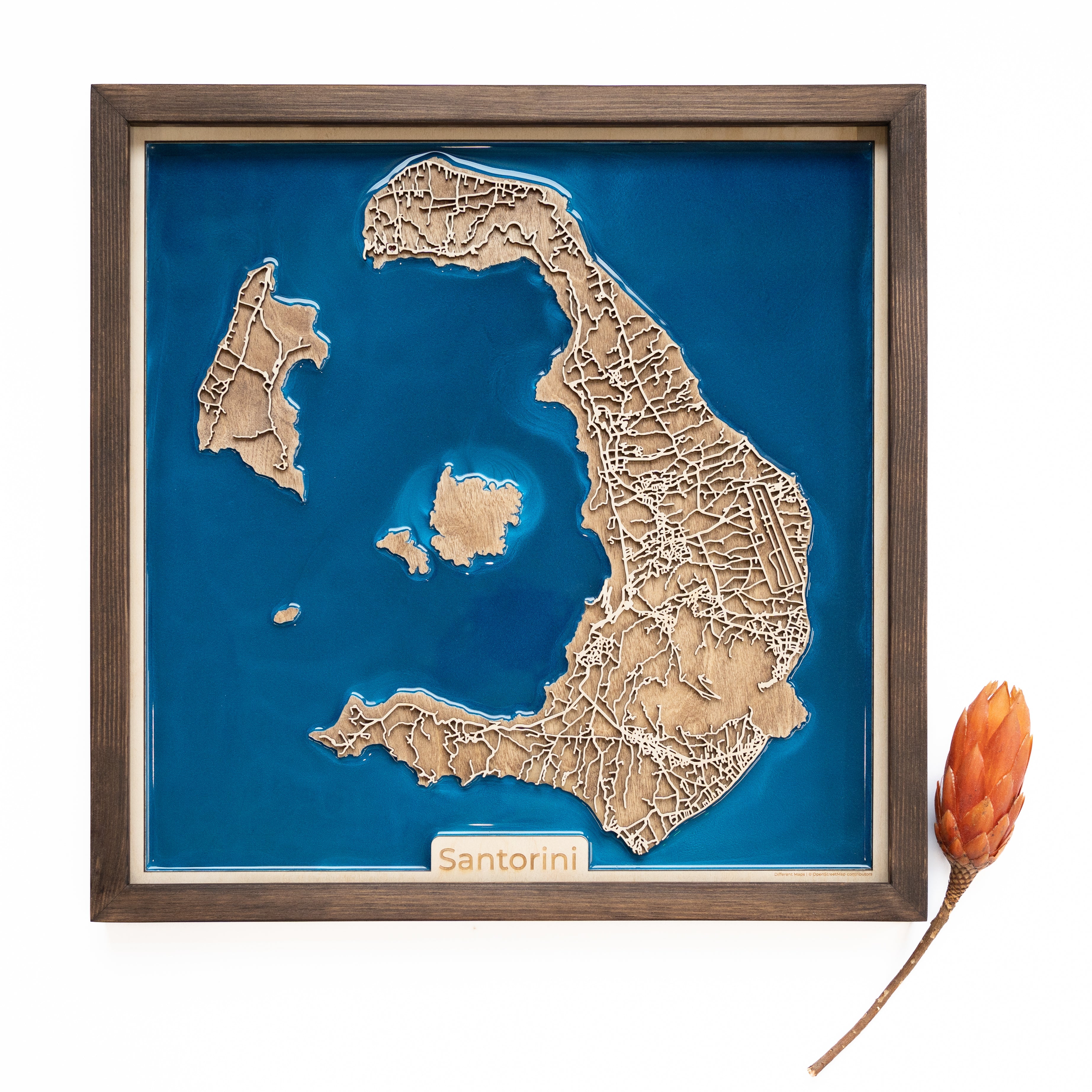 Santorini Wood Map
