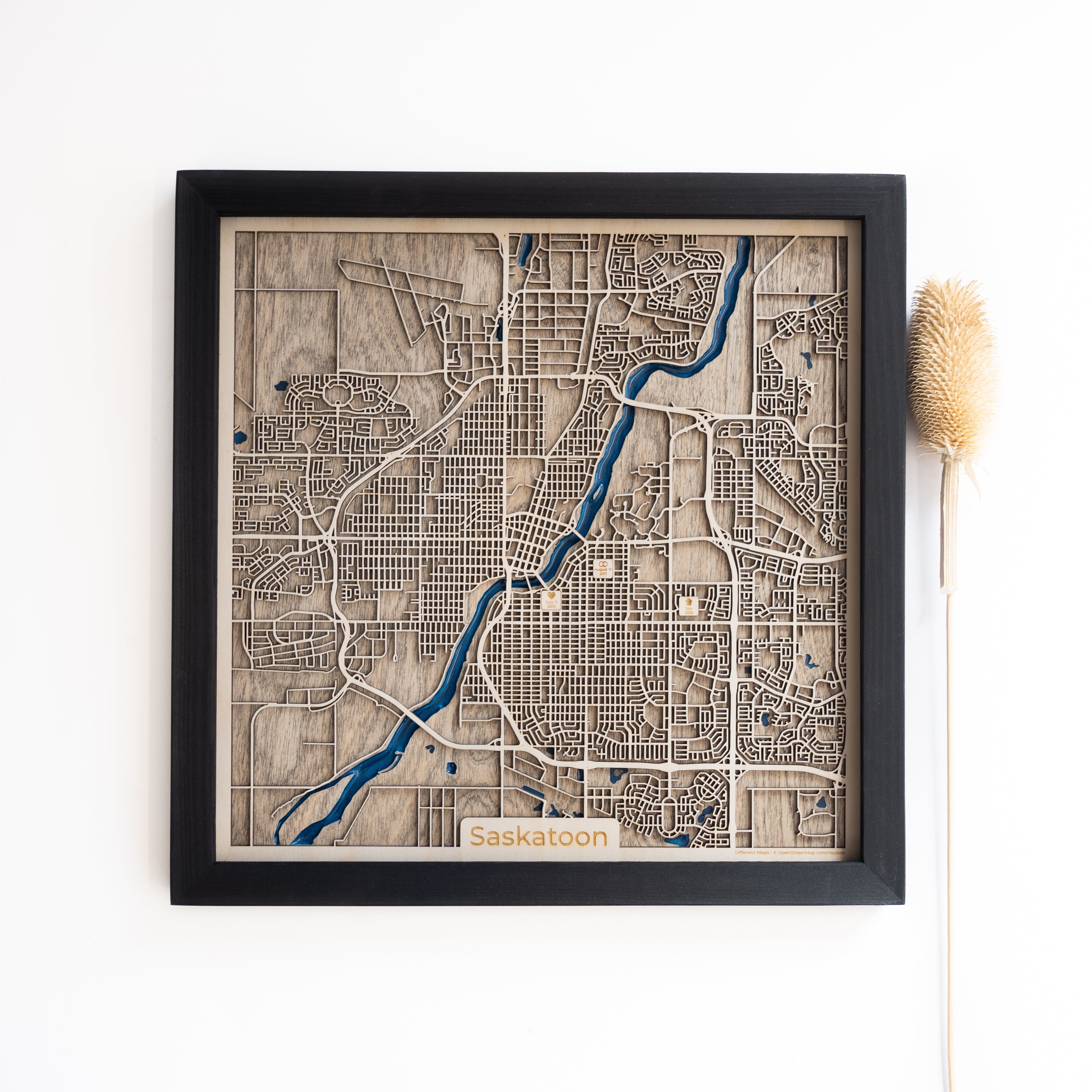 Saskatoon Wood Map
