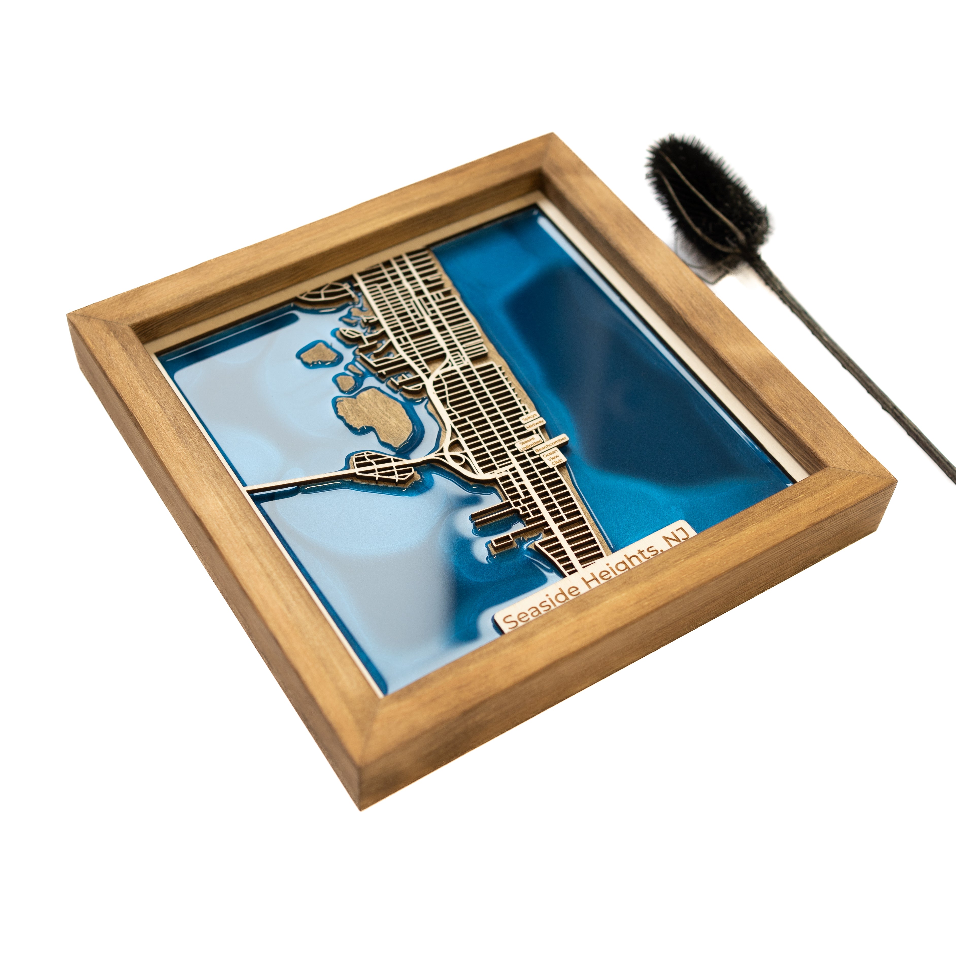 Seaside Heights New Jersey Custom Map
