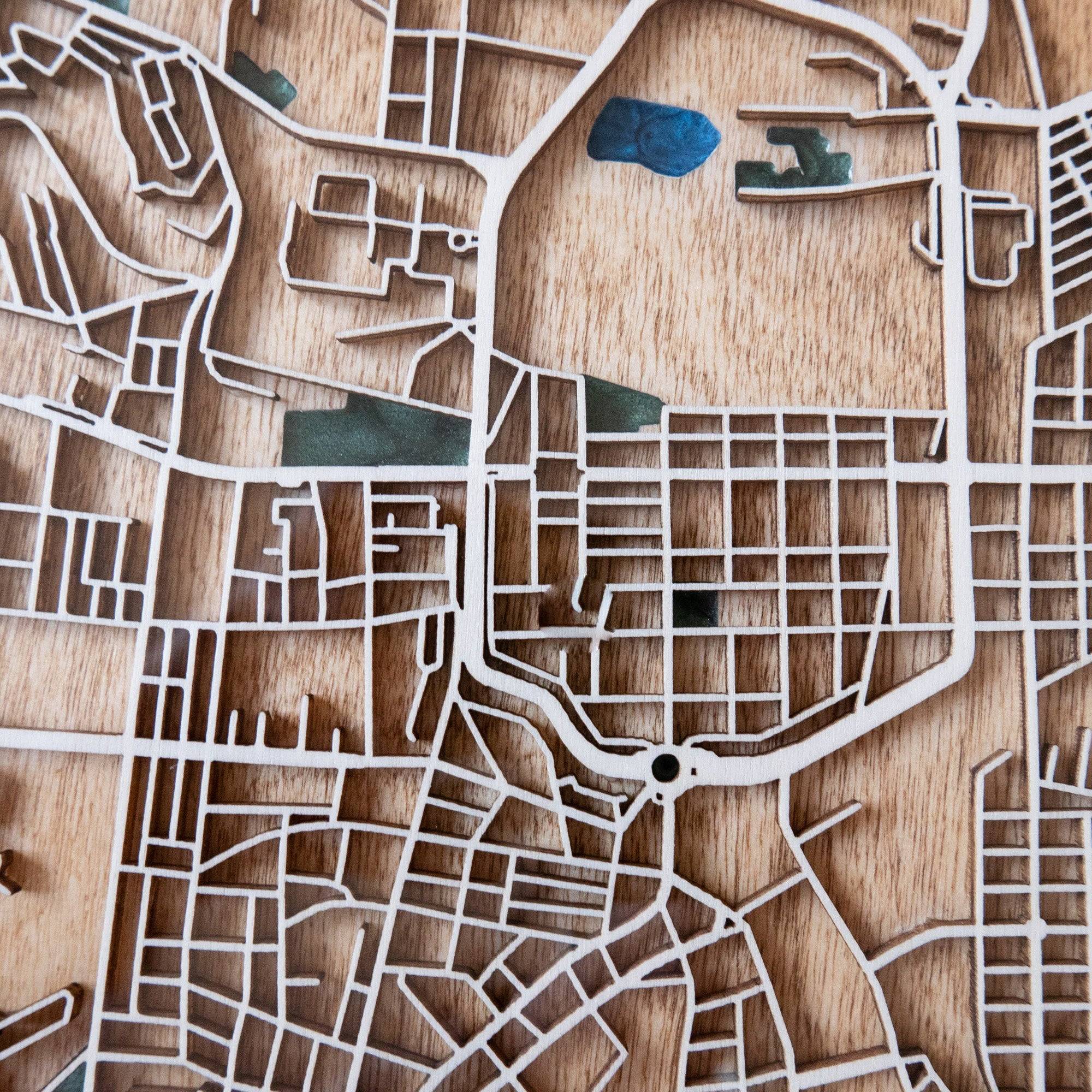 Setif Algeria Wood Map