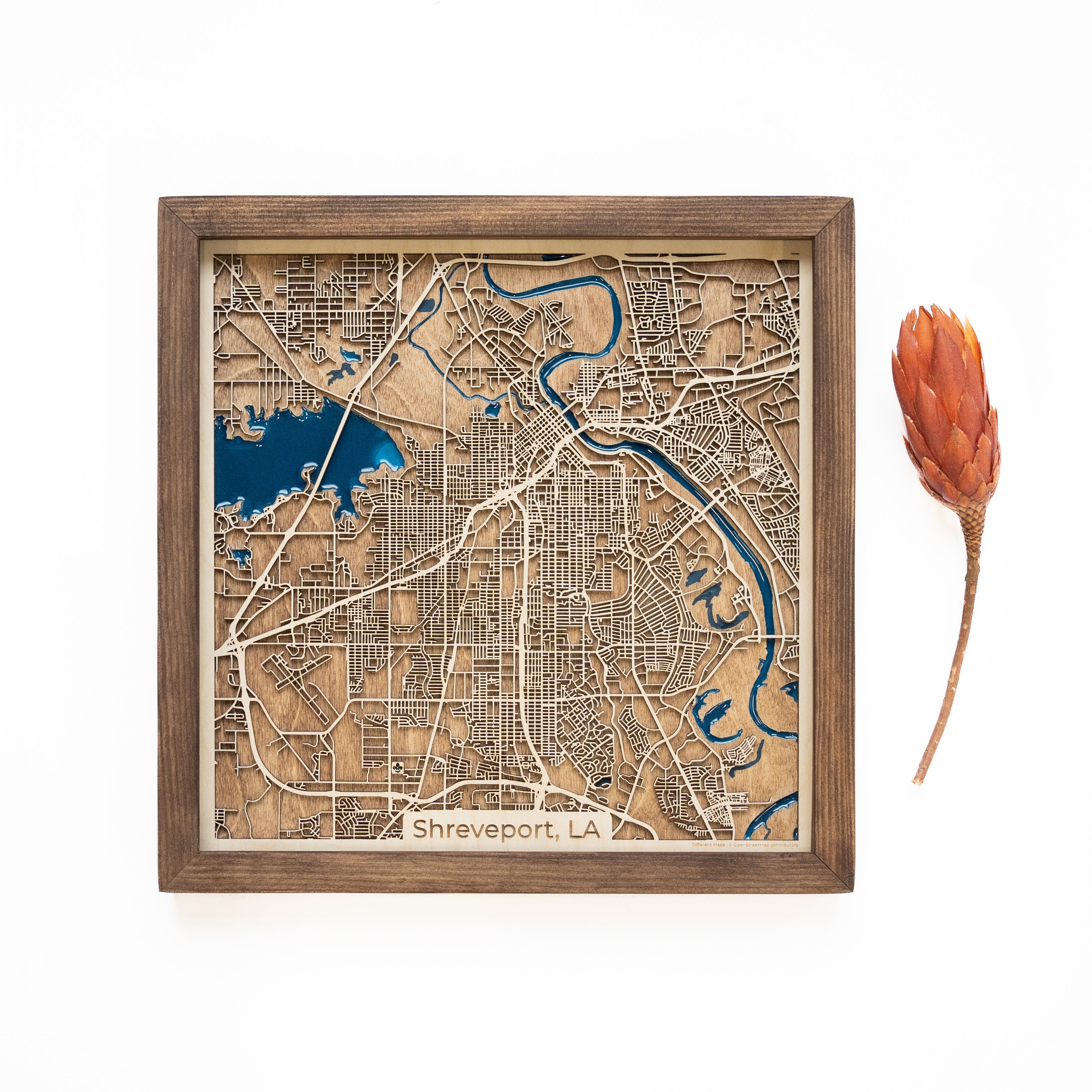 Shreveport Wood Map