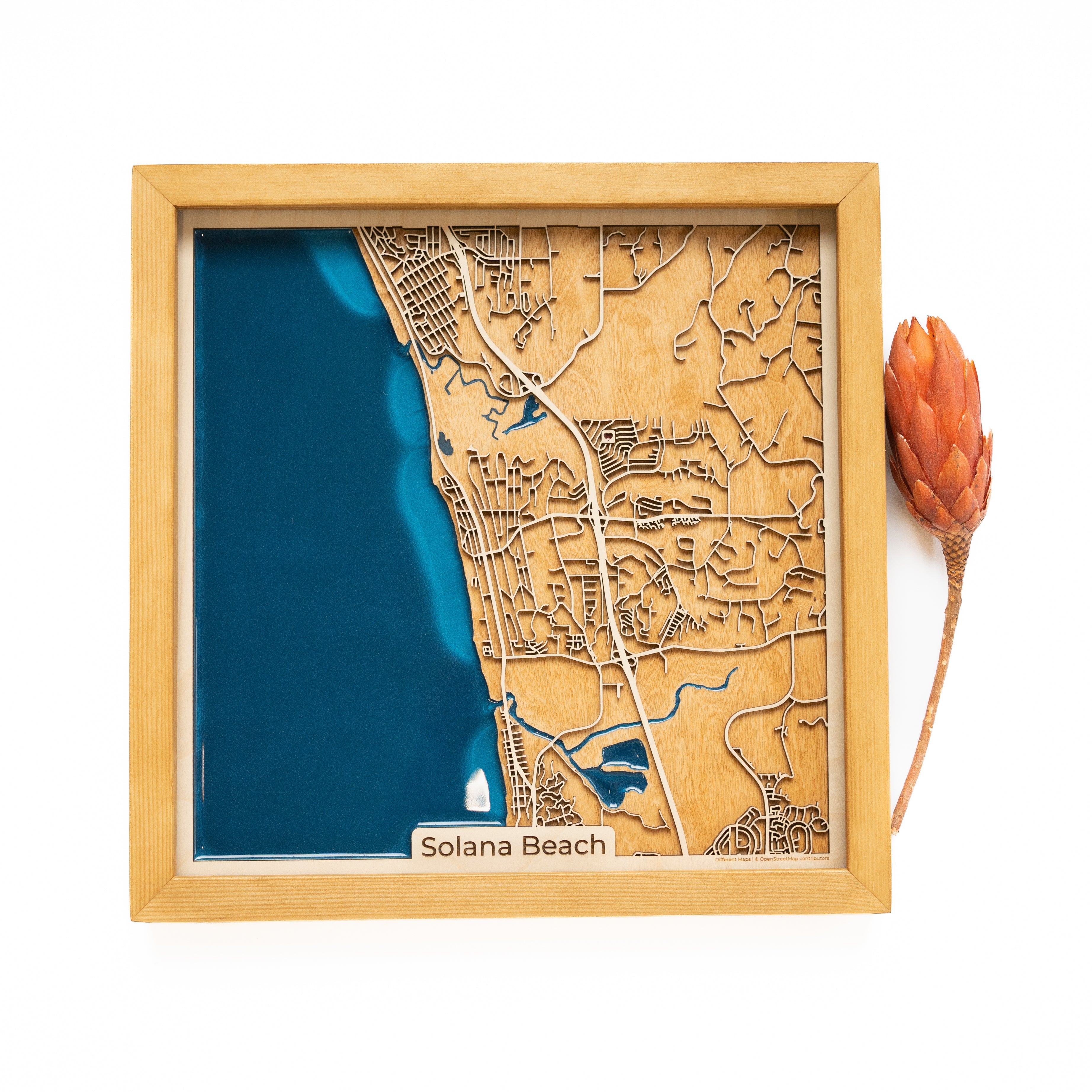 Solana Beach Wood Map