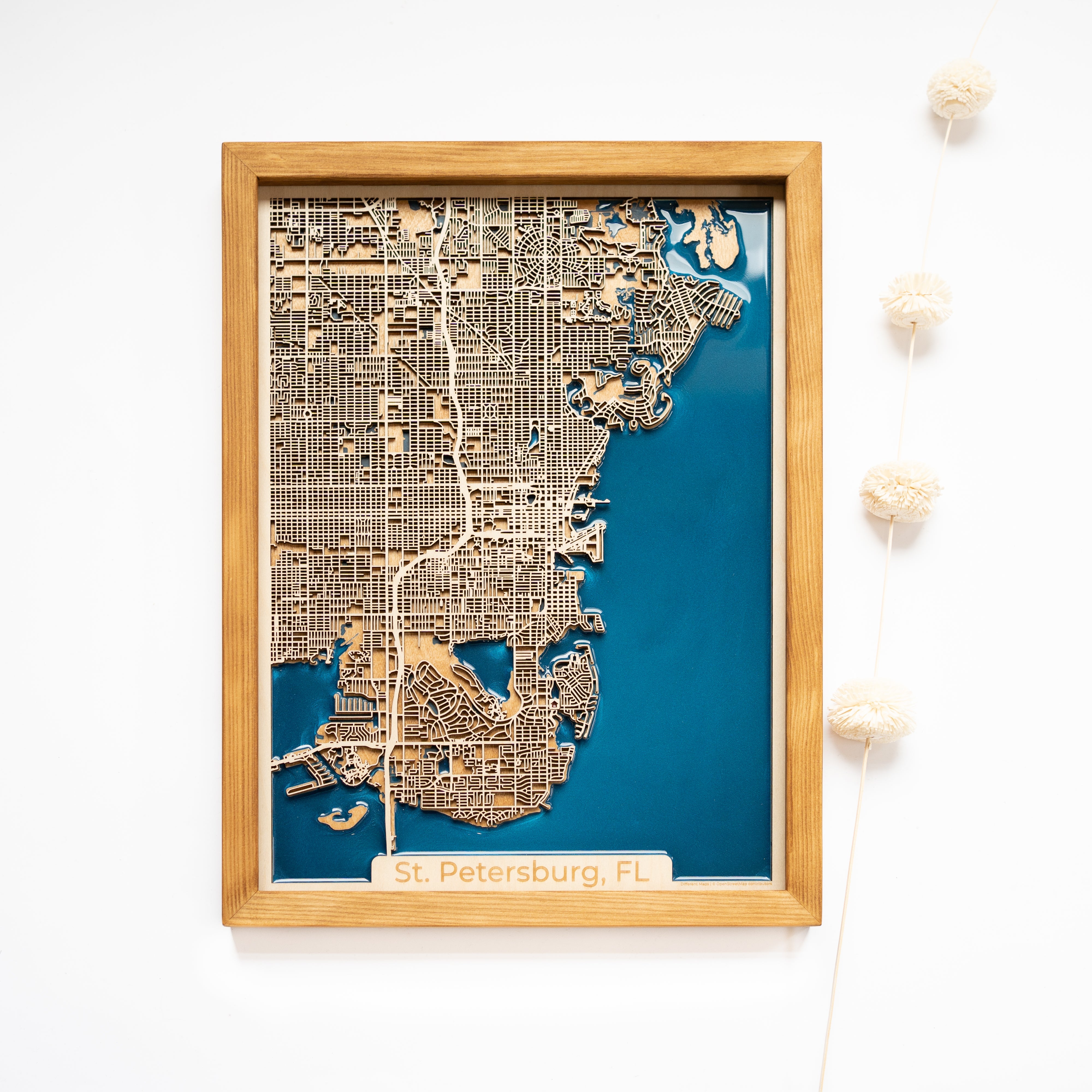 St Petersburg Wood Map