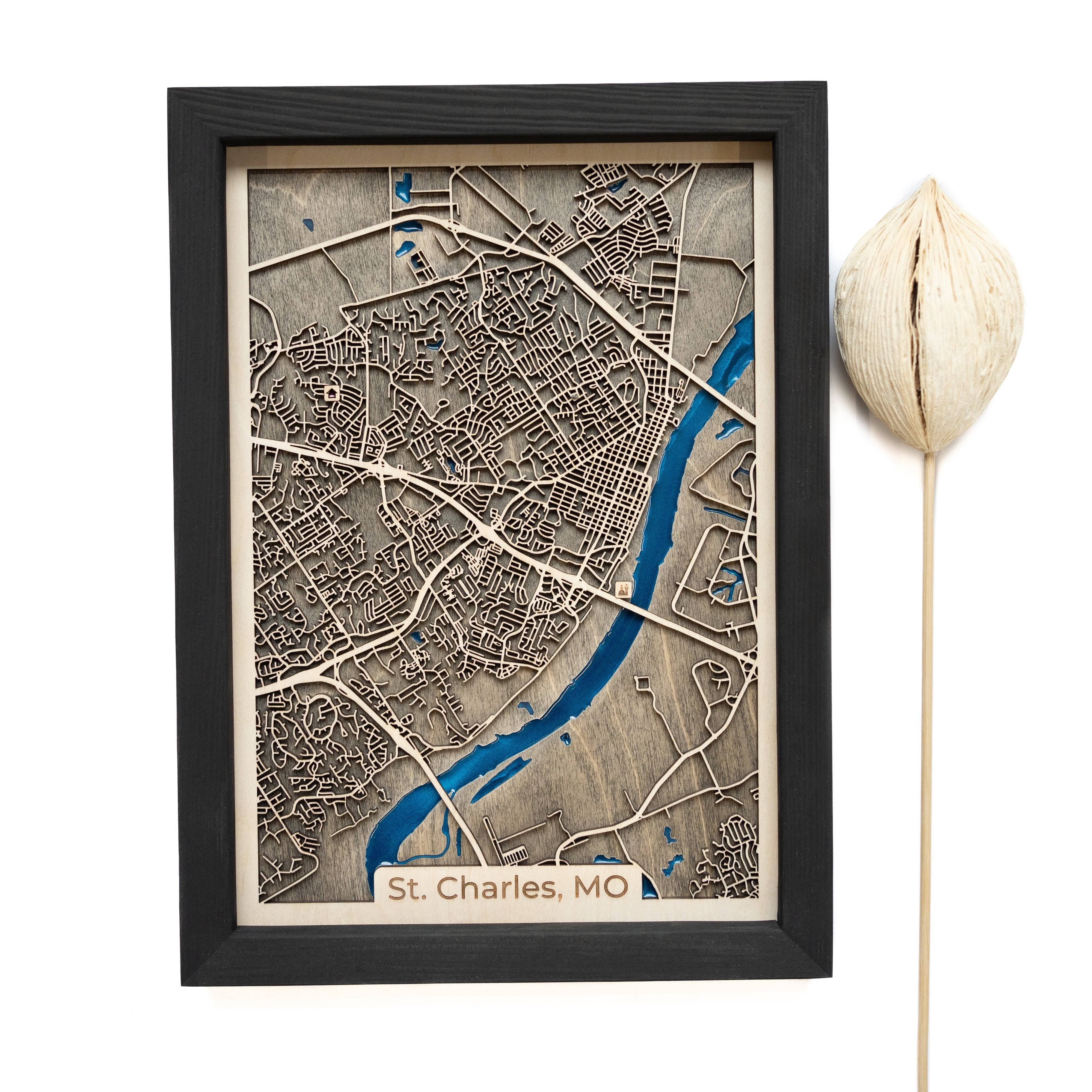 St. Charles MO Wood Map