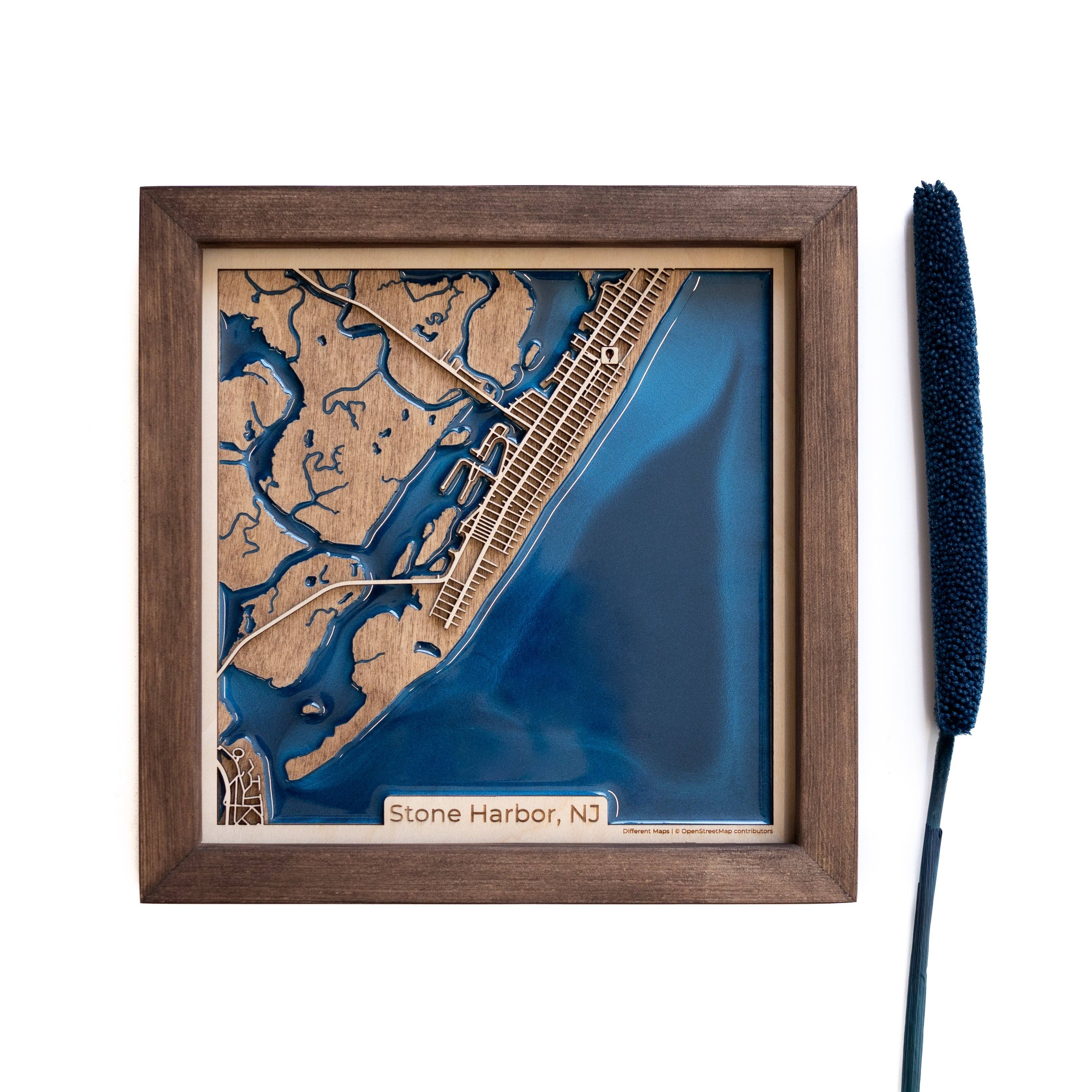 Stone Harbor Wood Map