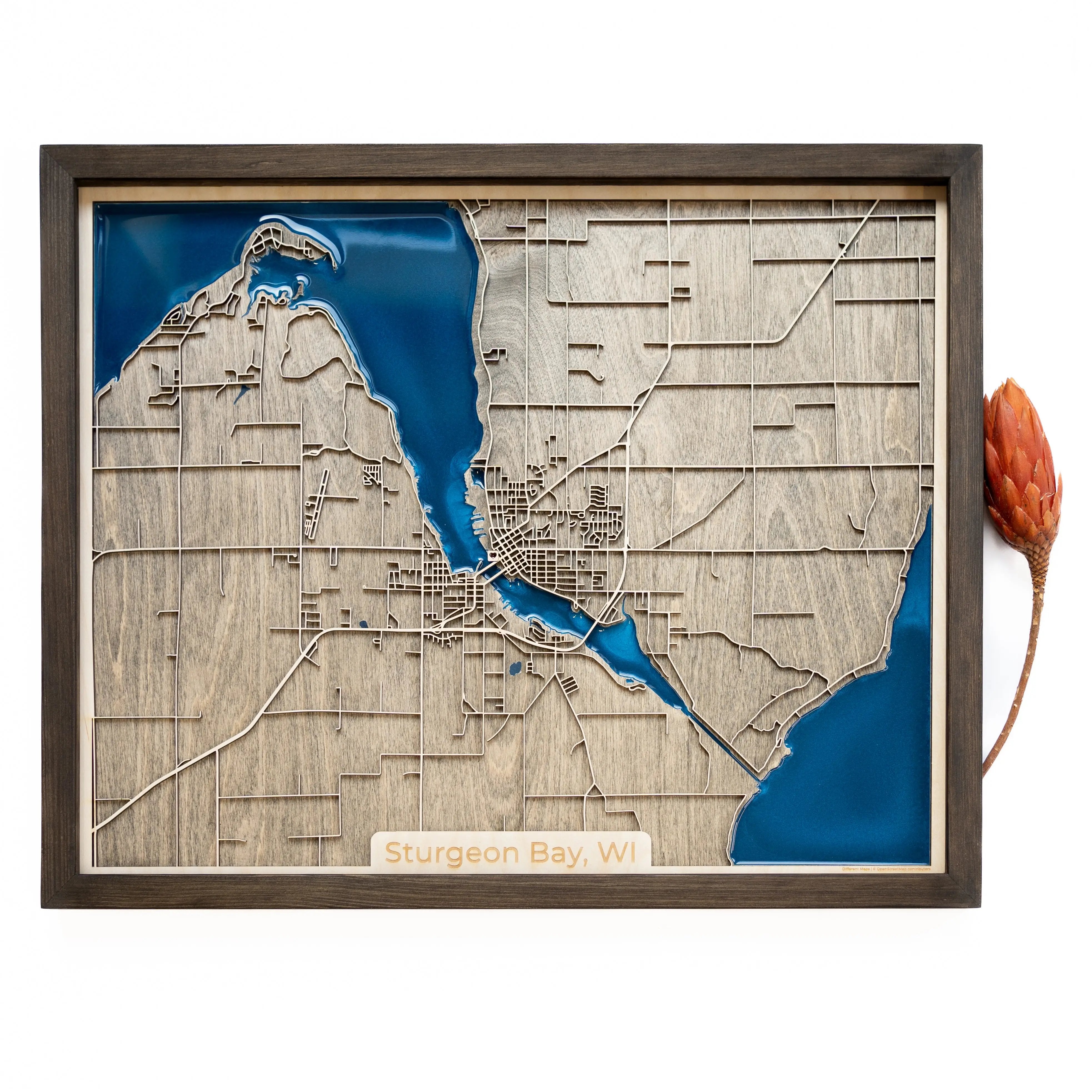 Sturgeon Bay Wood Map