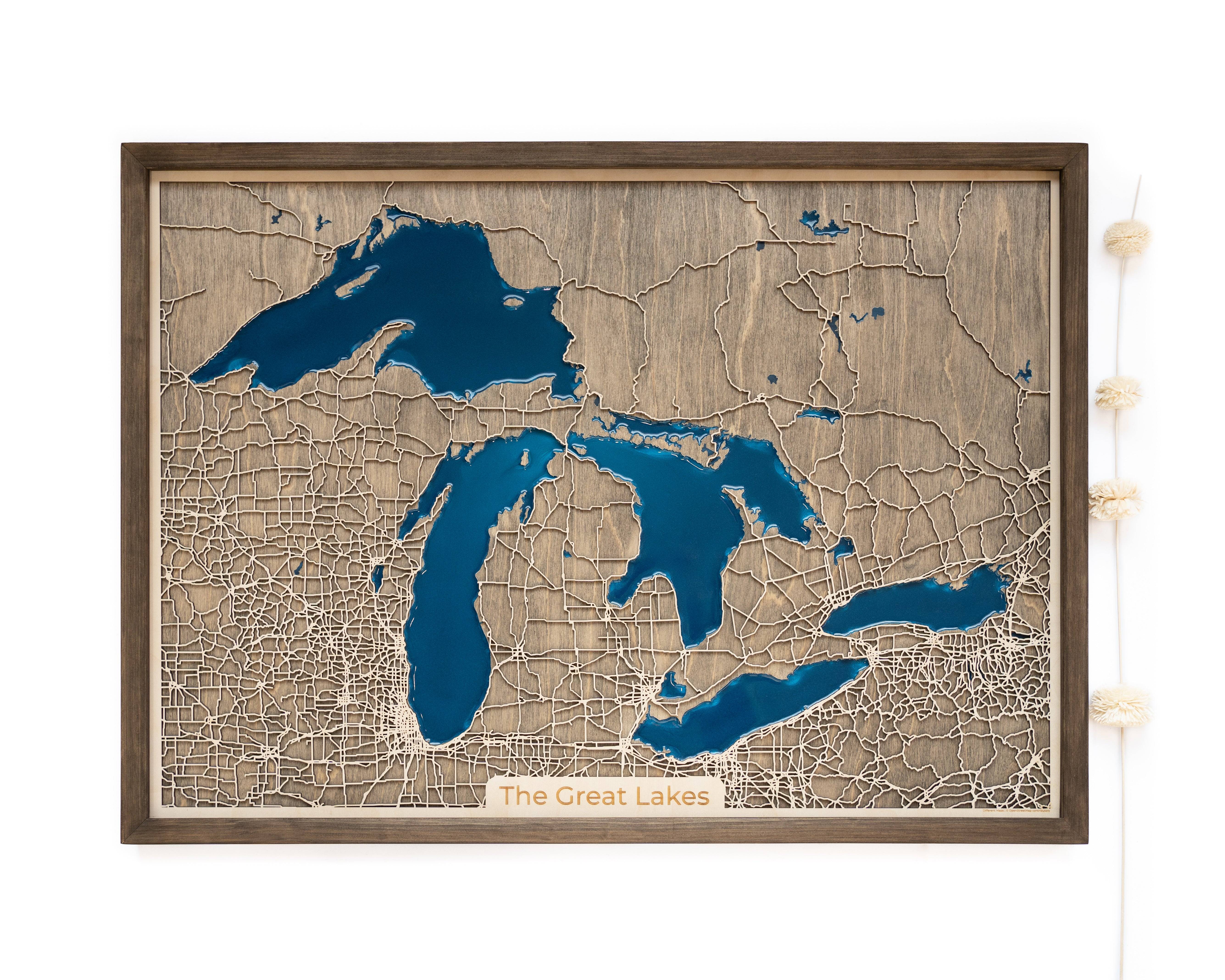 Great Lakes Wood Map