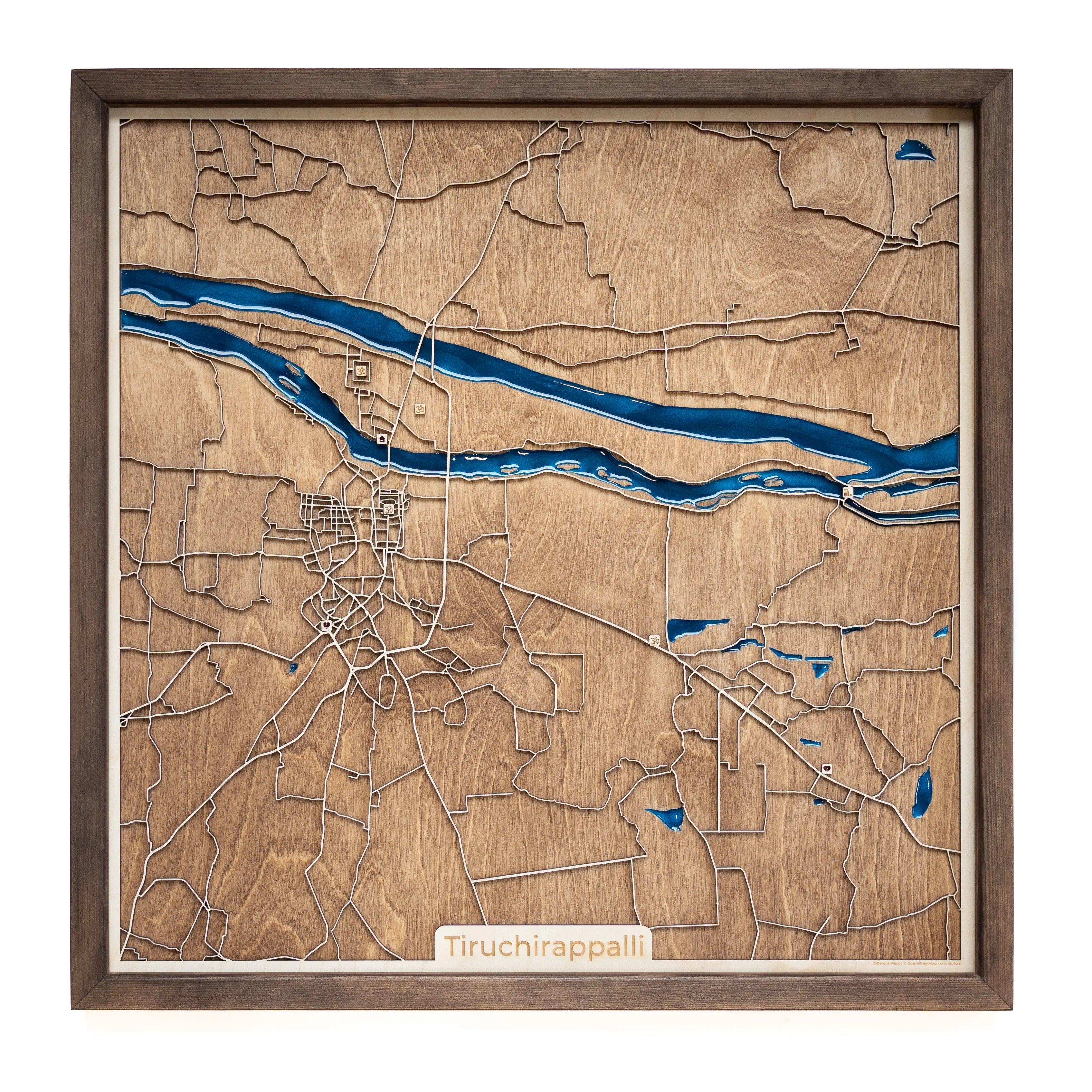 Tiruchirappalli Wood Map