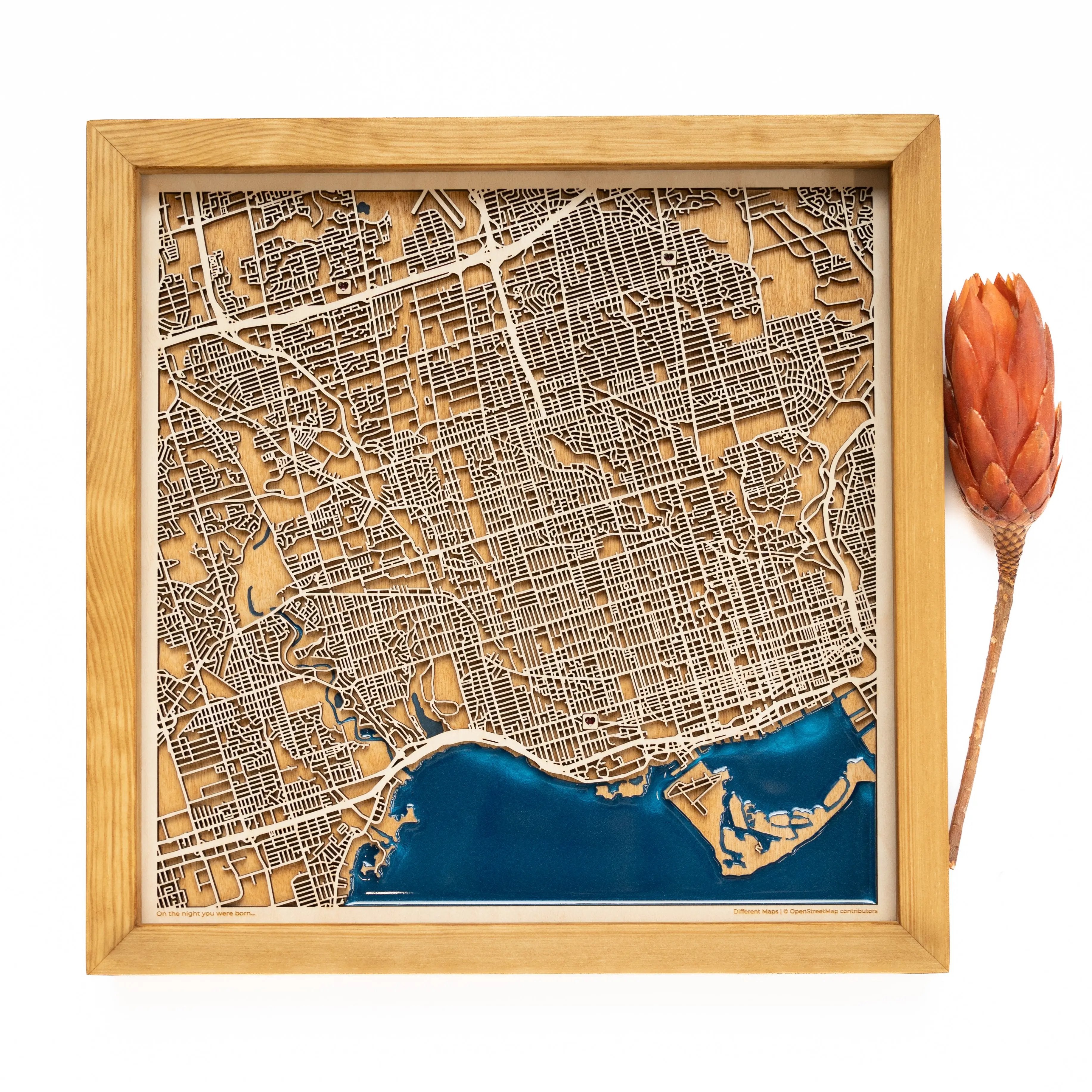 Toronto Wood Map