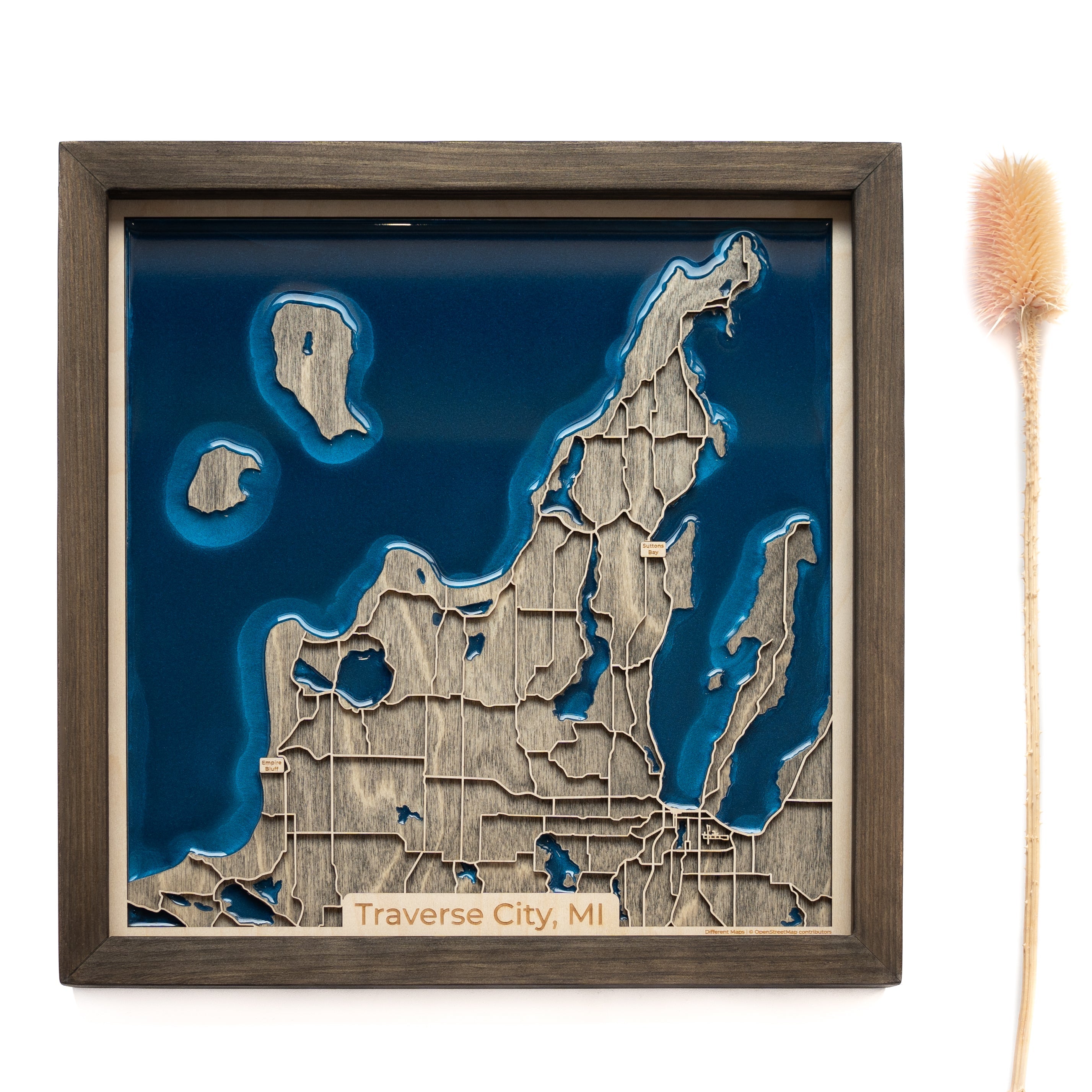 Traverse City Wood Map