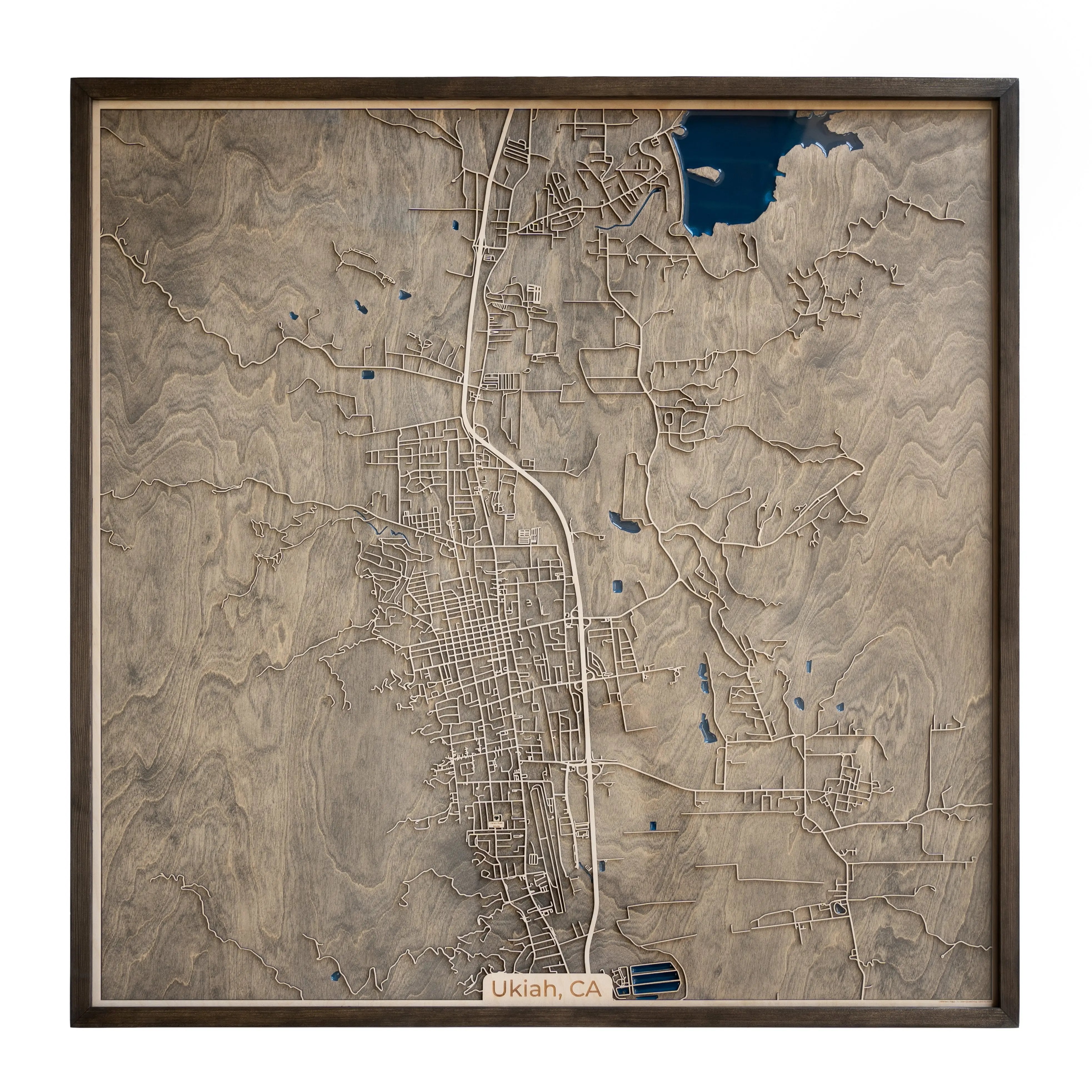 Ukiah Wood Map