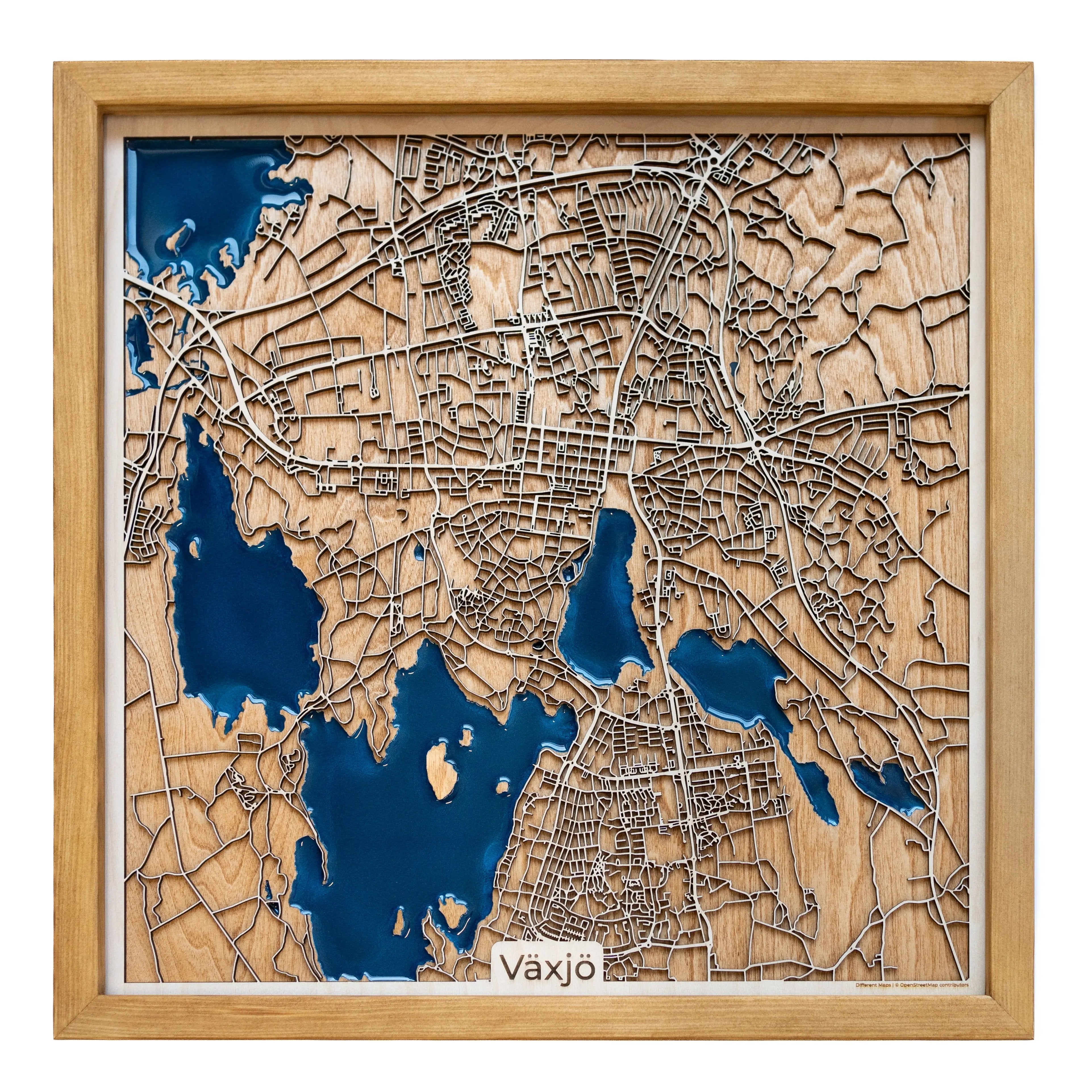 Vaxjo Wood Map