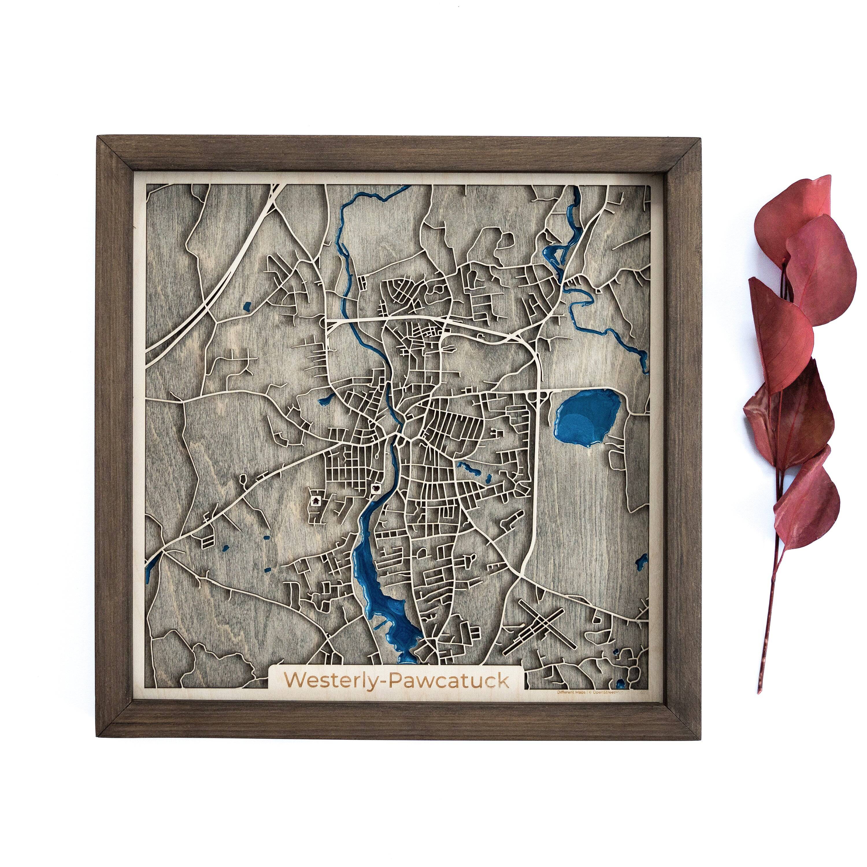 Westerly Pawcatuck Wood Map