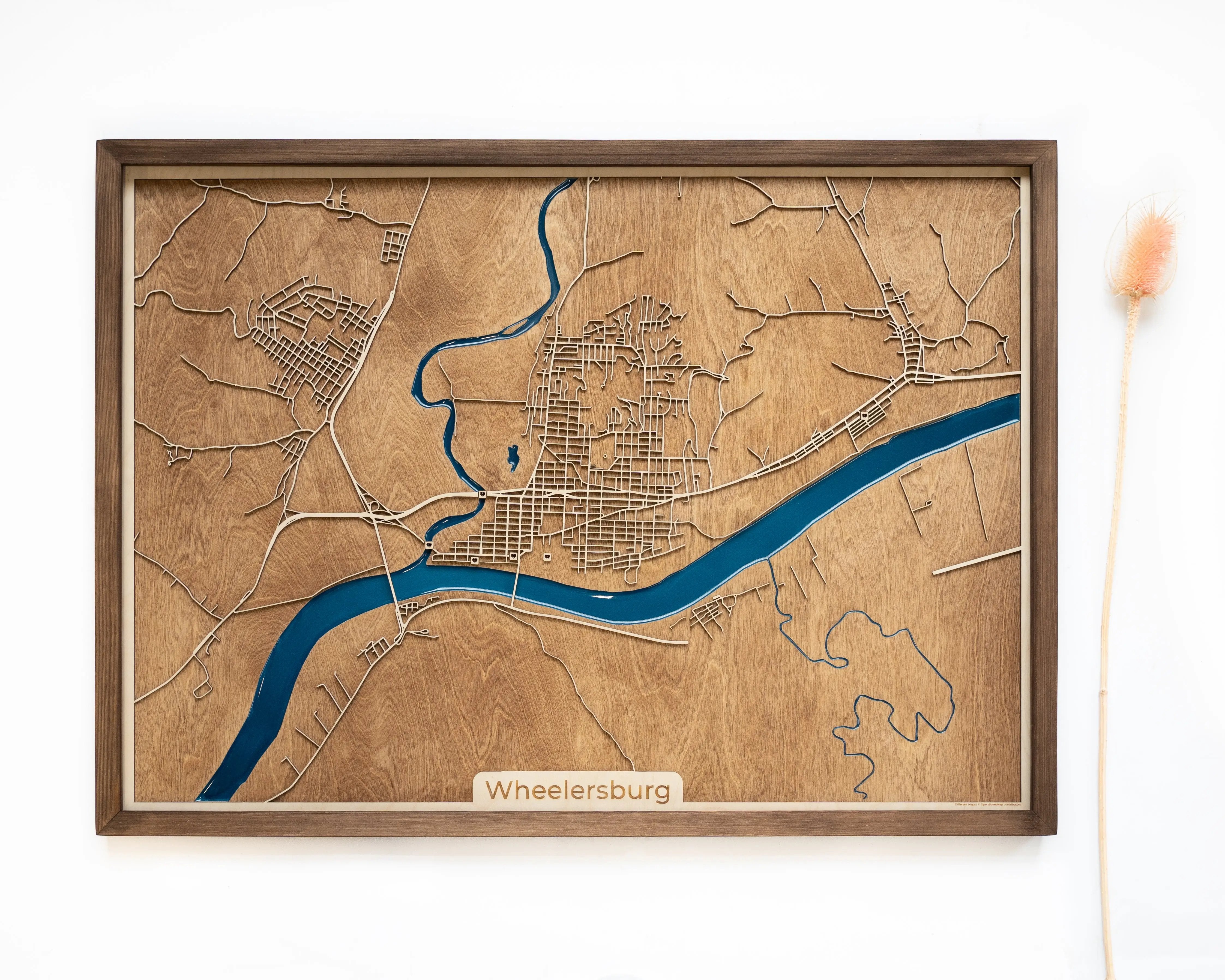 Wheelersburg Wood Map