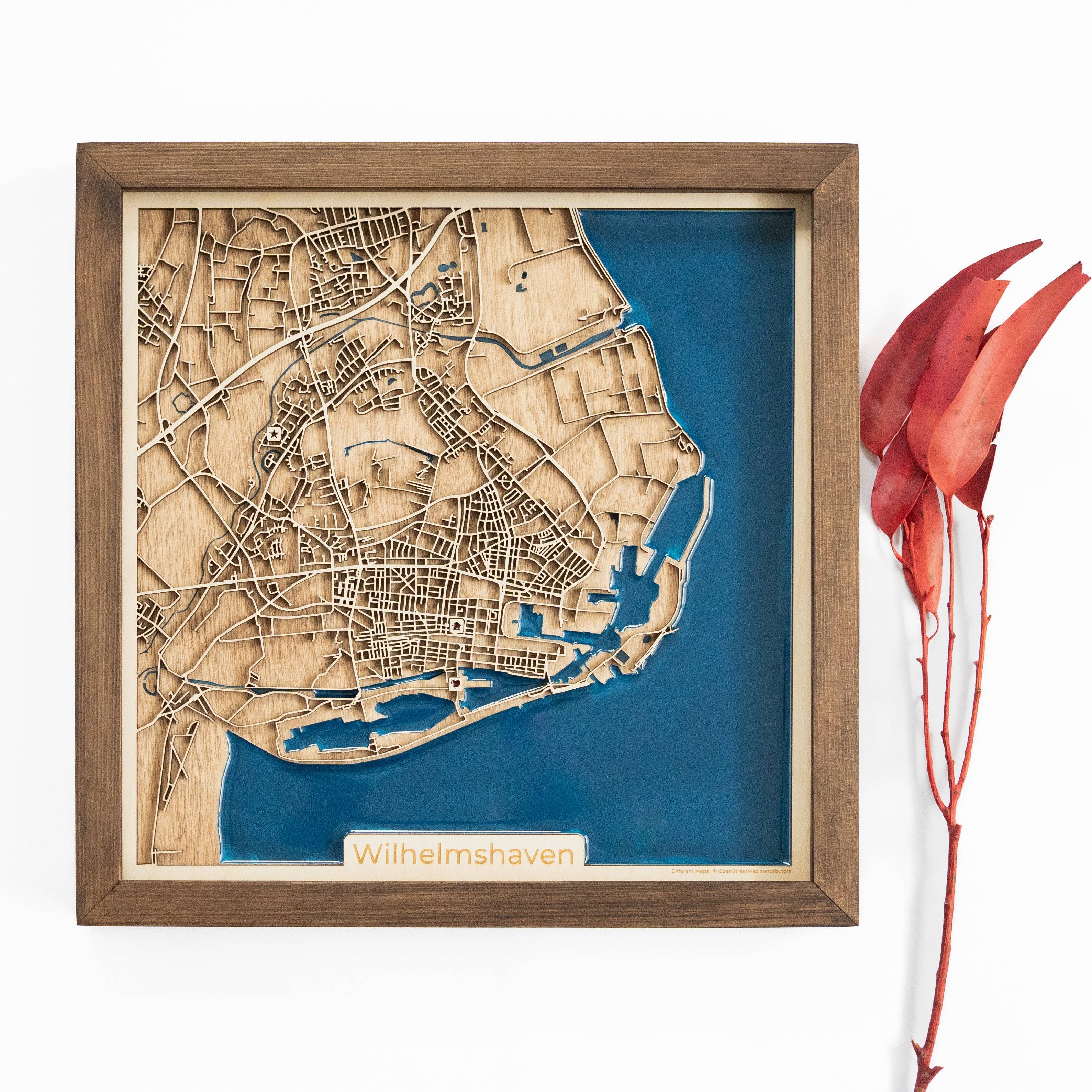 Wilhelmshaven Wood Map
