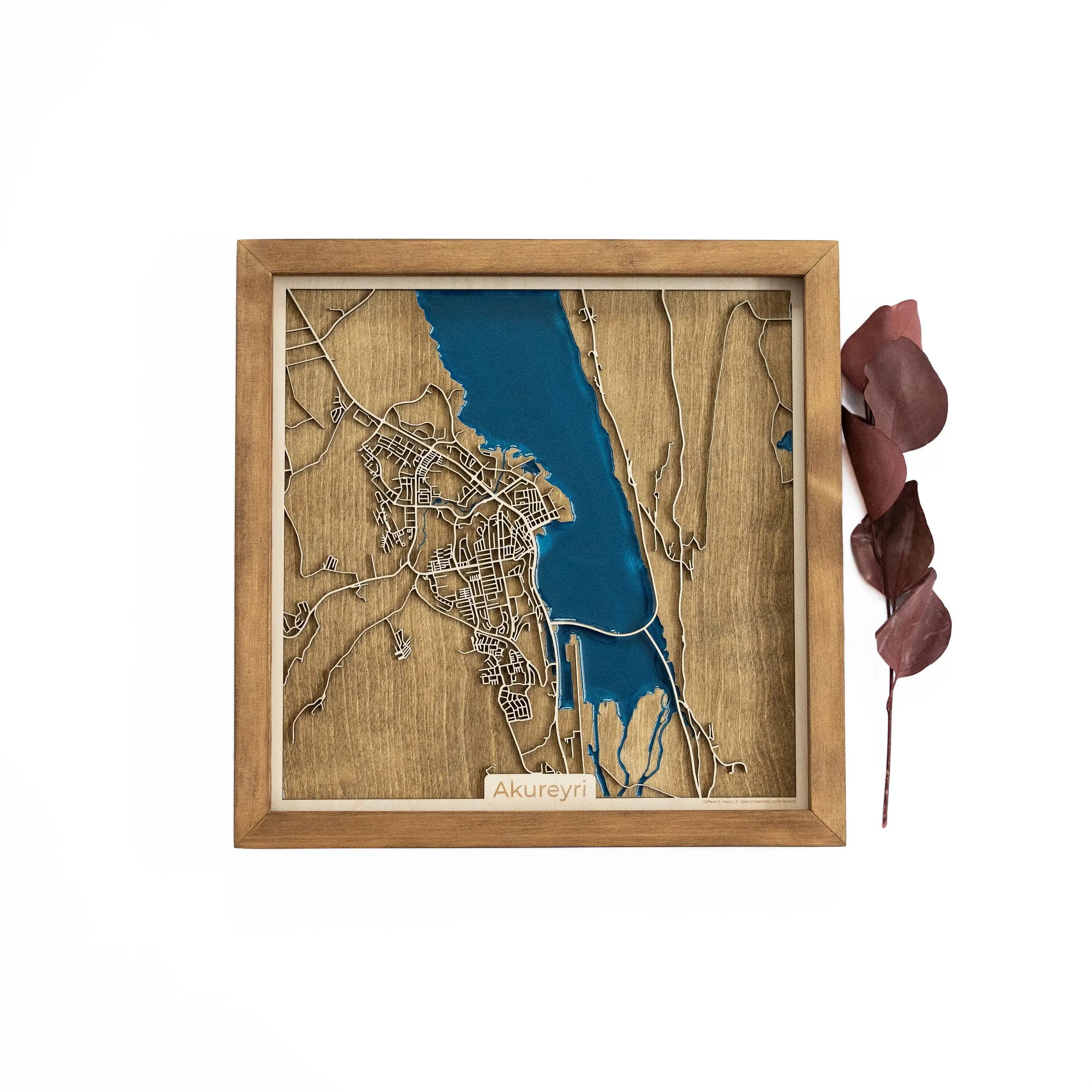 Akureyri wood Map