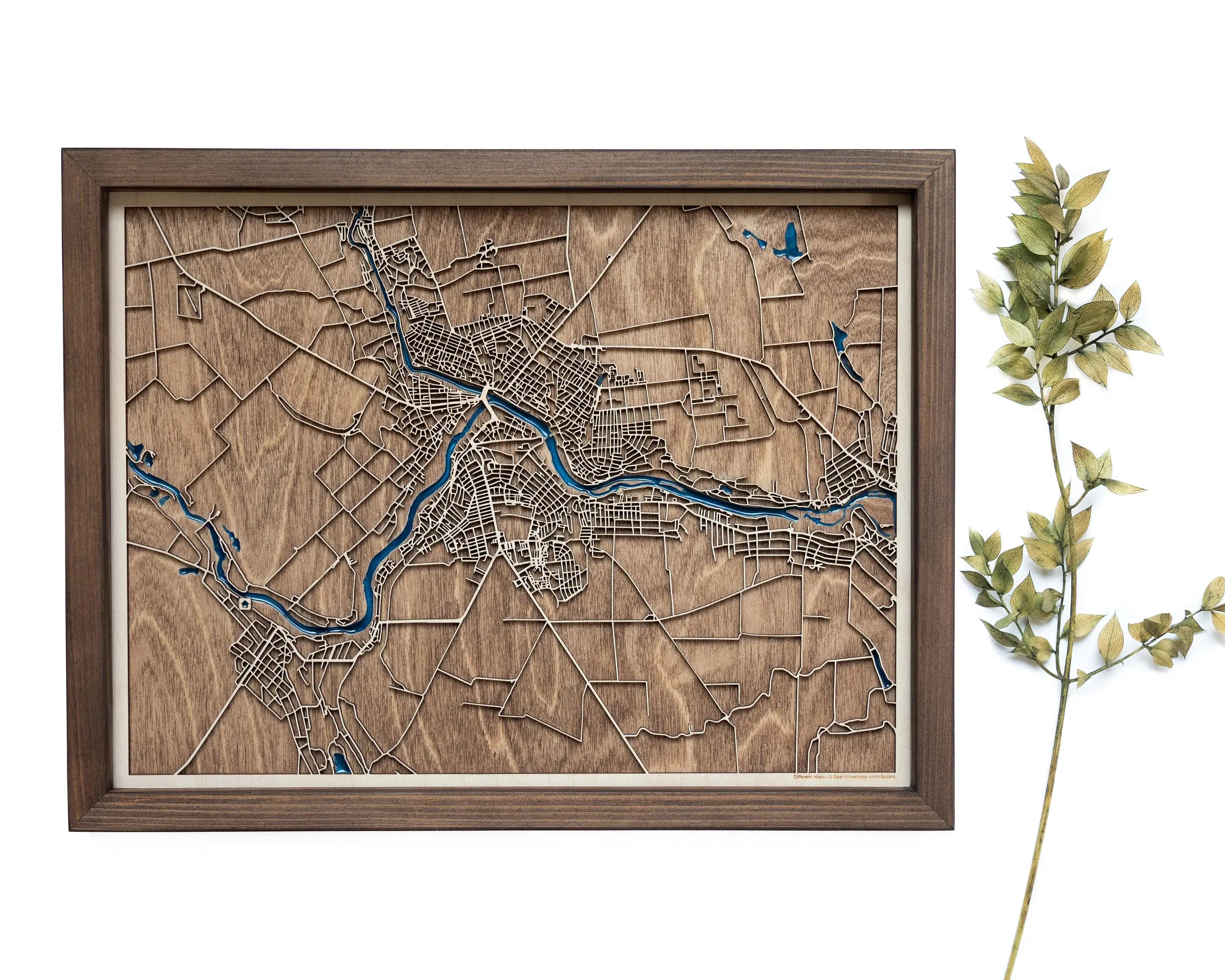 Pervomaiskyi Ukraine Wood Map