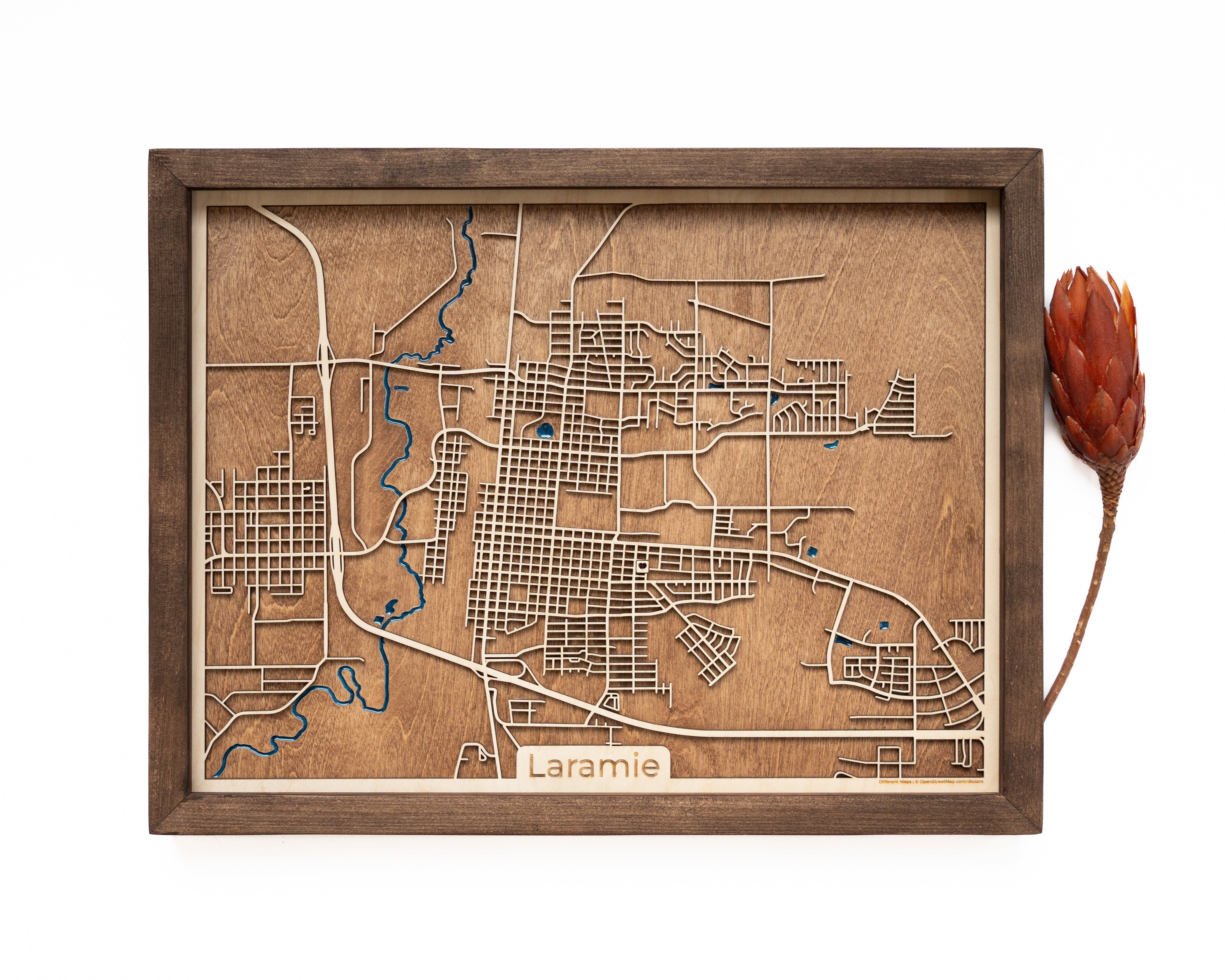 Discover the intricate details of Laramie with the unique gift. This specialized map showcases the streets, landmarks, and attractions of this vibrant city.