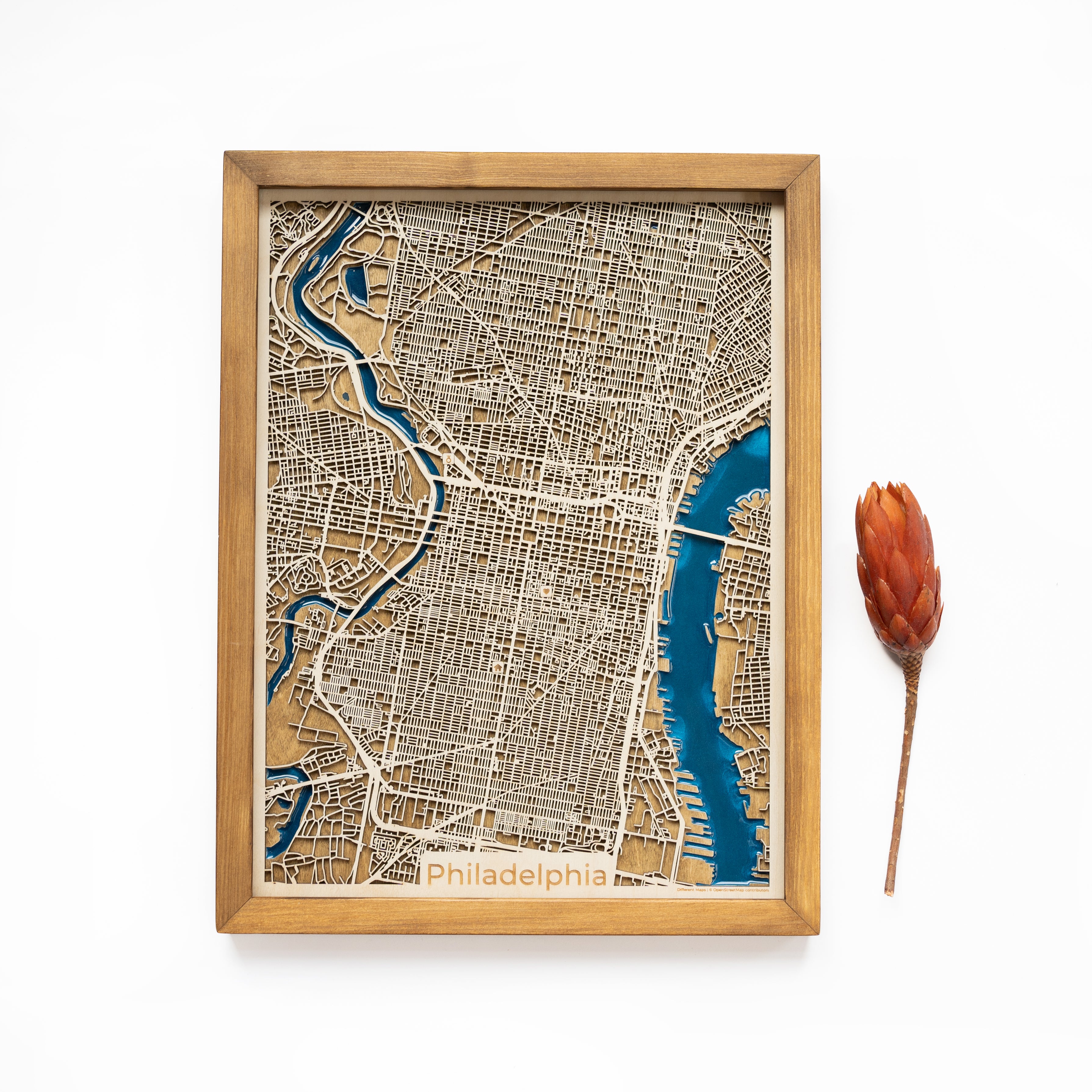 Unveil the magic of Philadelphia with our captivating map. Explore historic landmarks, vibrant arts, and cultural hotspots. Perfect for housewarming gifts or simply any home or office decor.