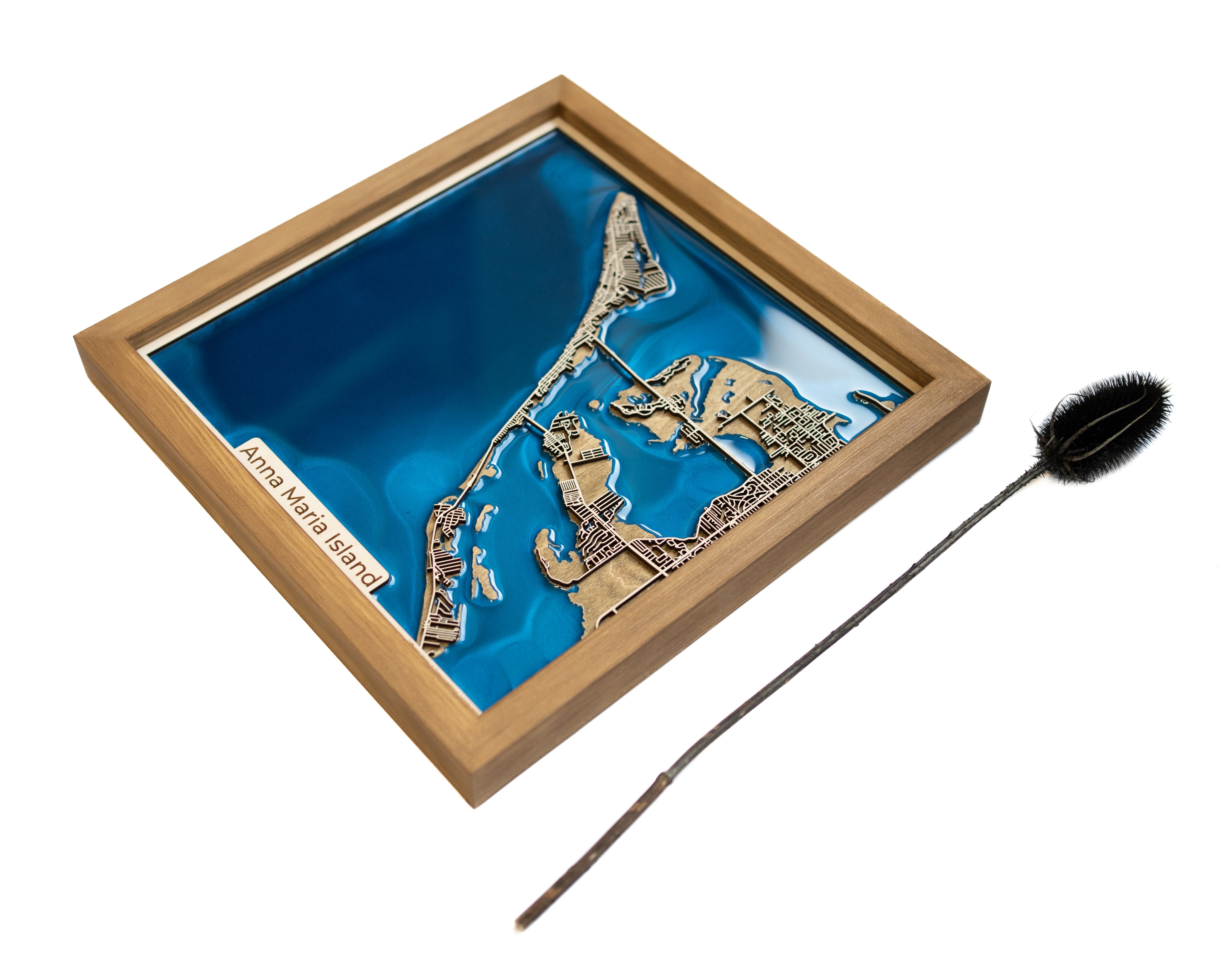 Anna Maria Island wooden map