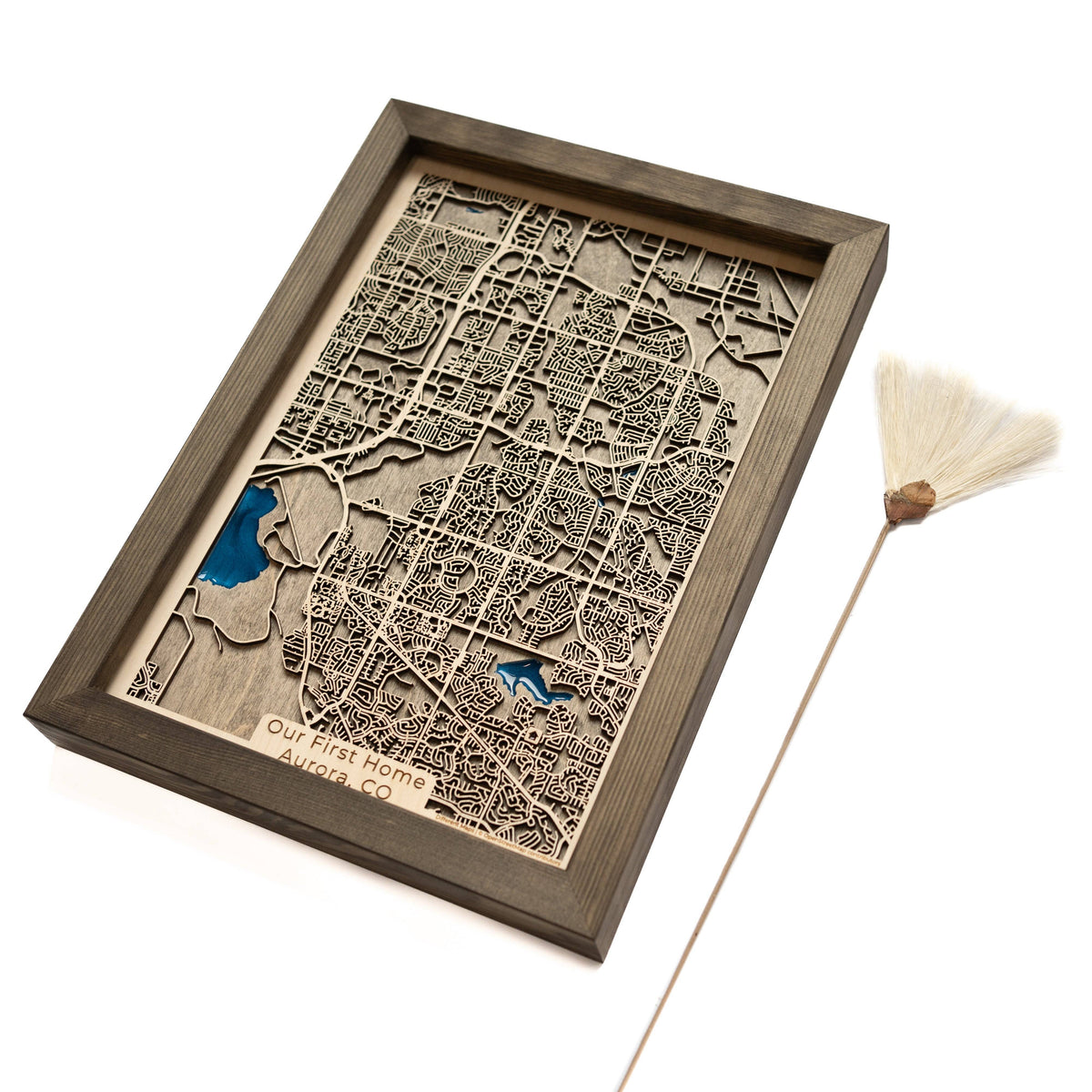 Aurora Themed Gift | Original Wooden Map | DifferentMaps