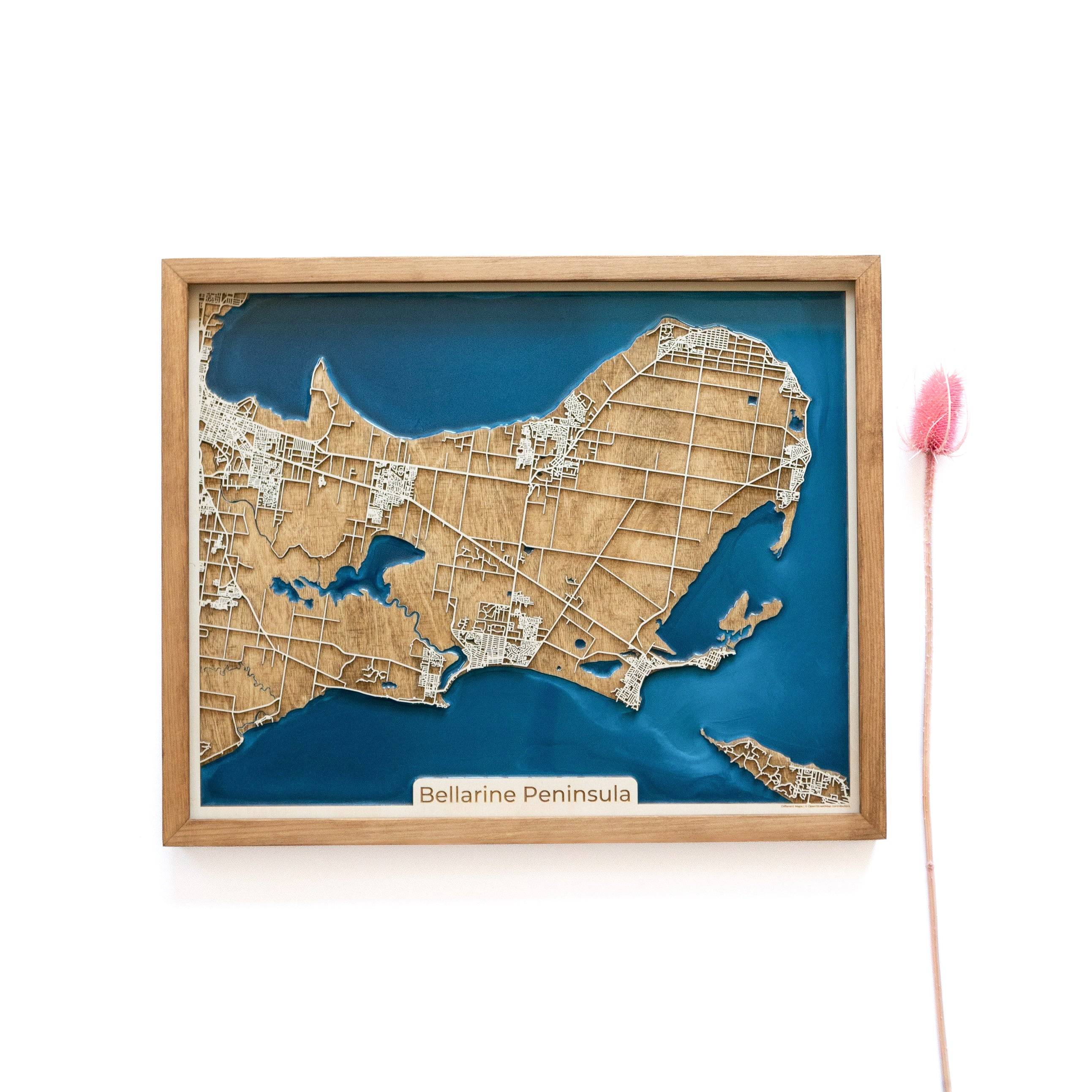 Bellarine Peninsula Wood Map