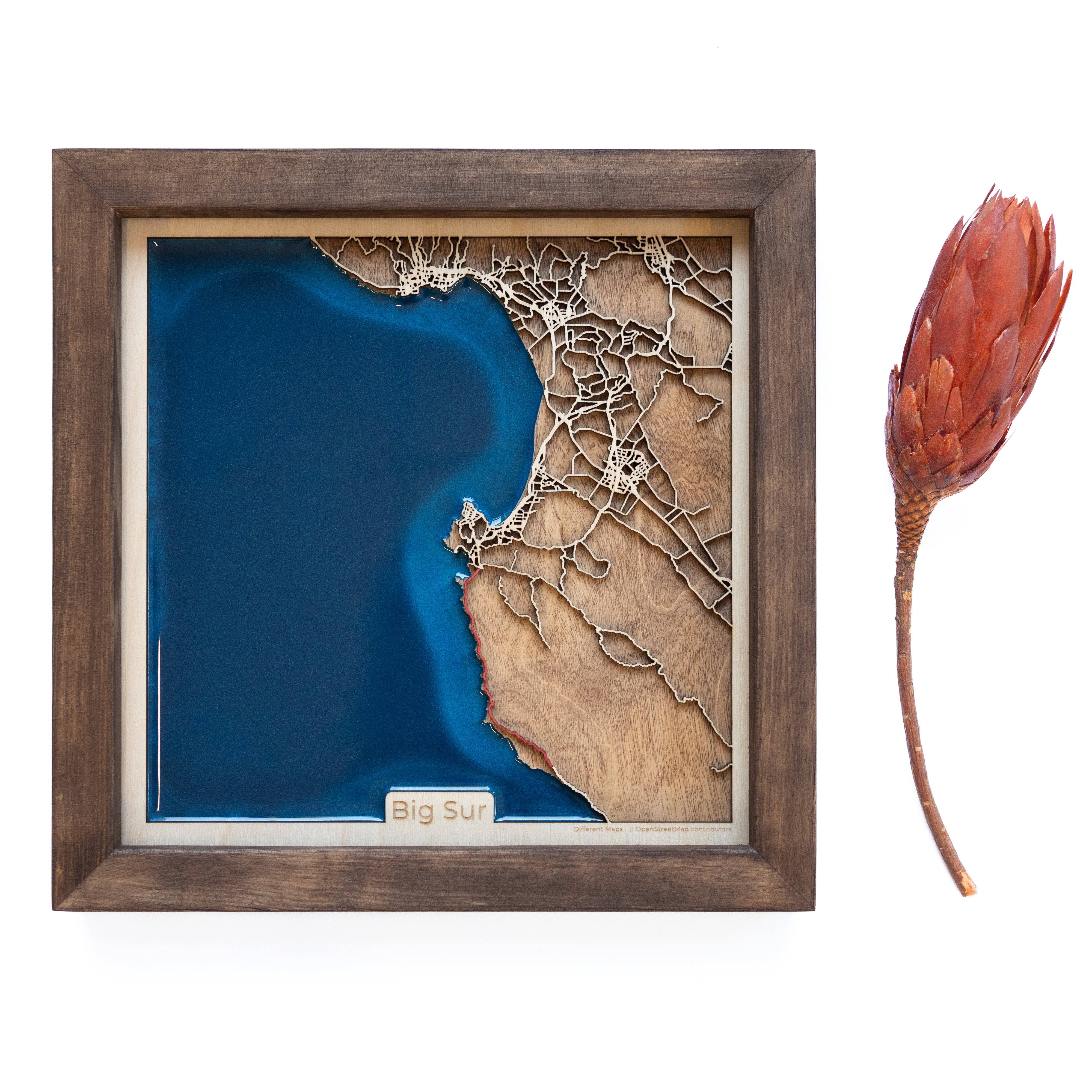 Big Sur Wood Map