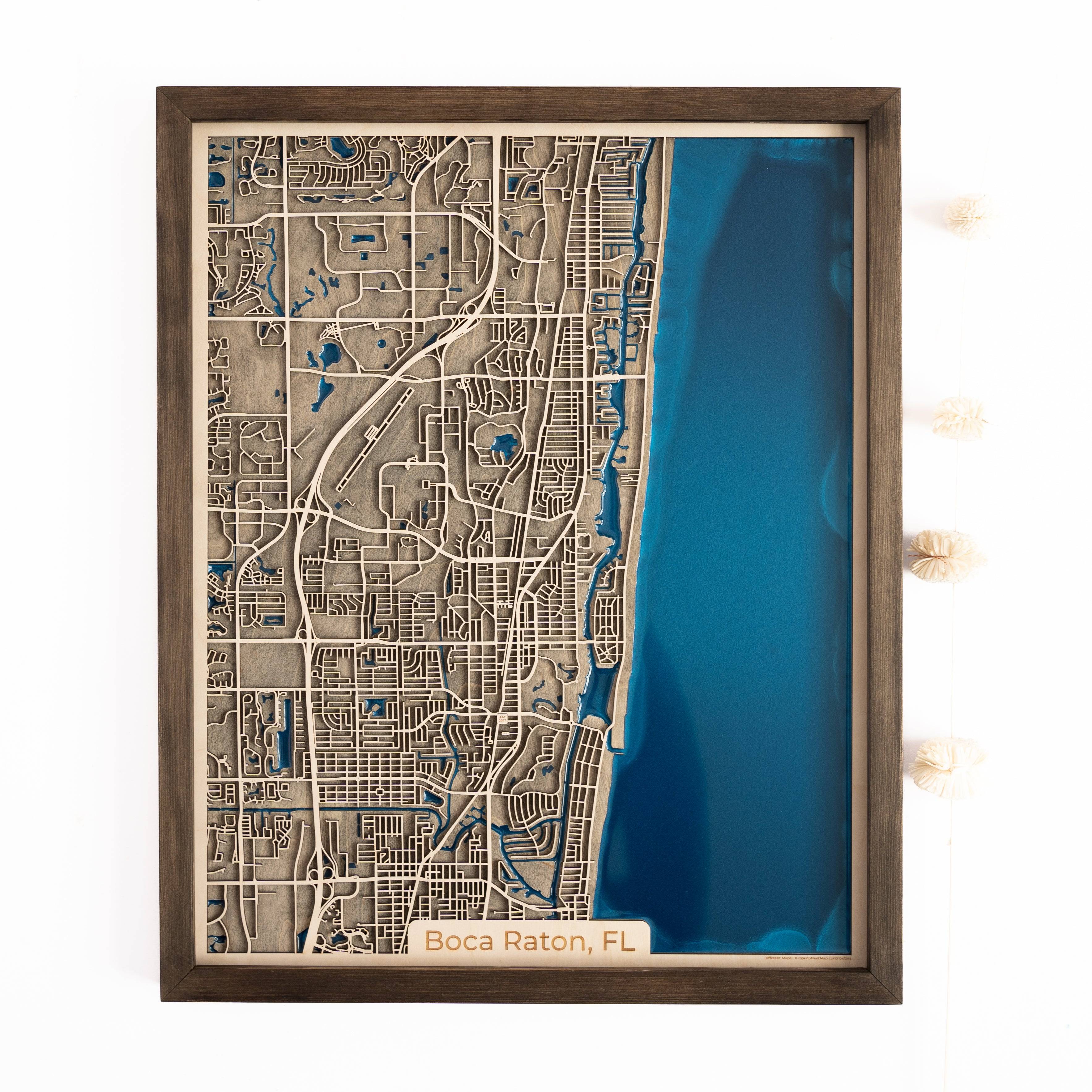 Boca Raton Wood Map