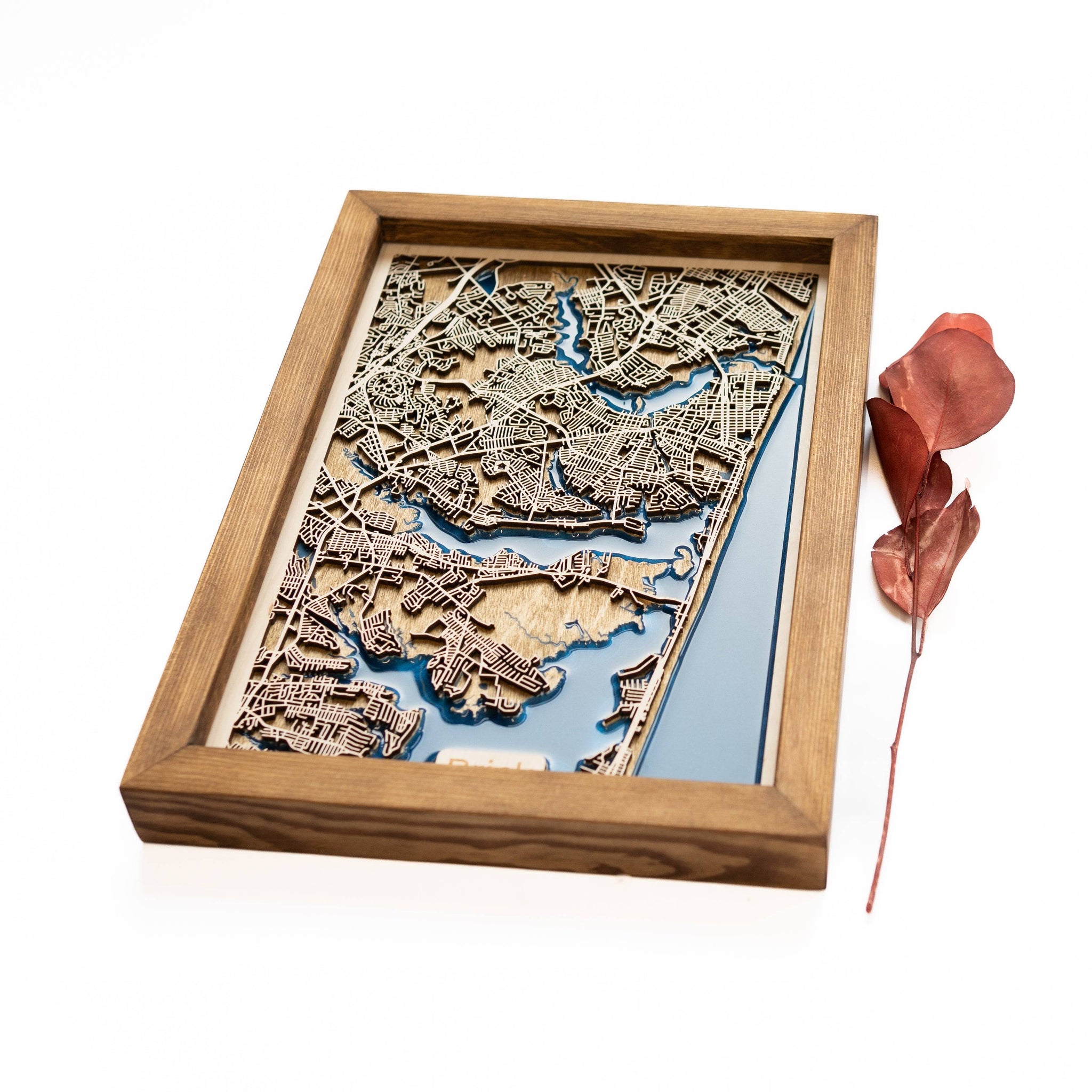 Brick Wood Map - Handcrafted Wooden Map | Different Maps