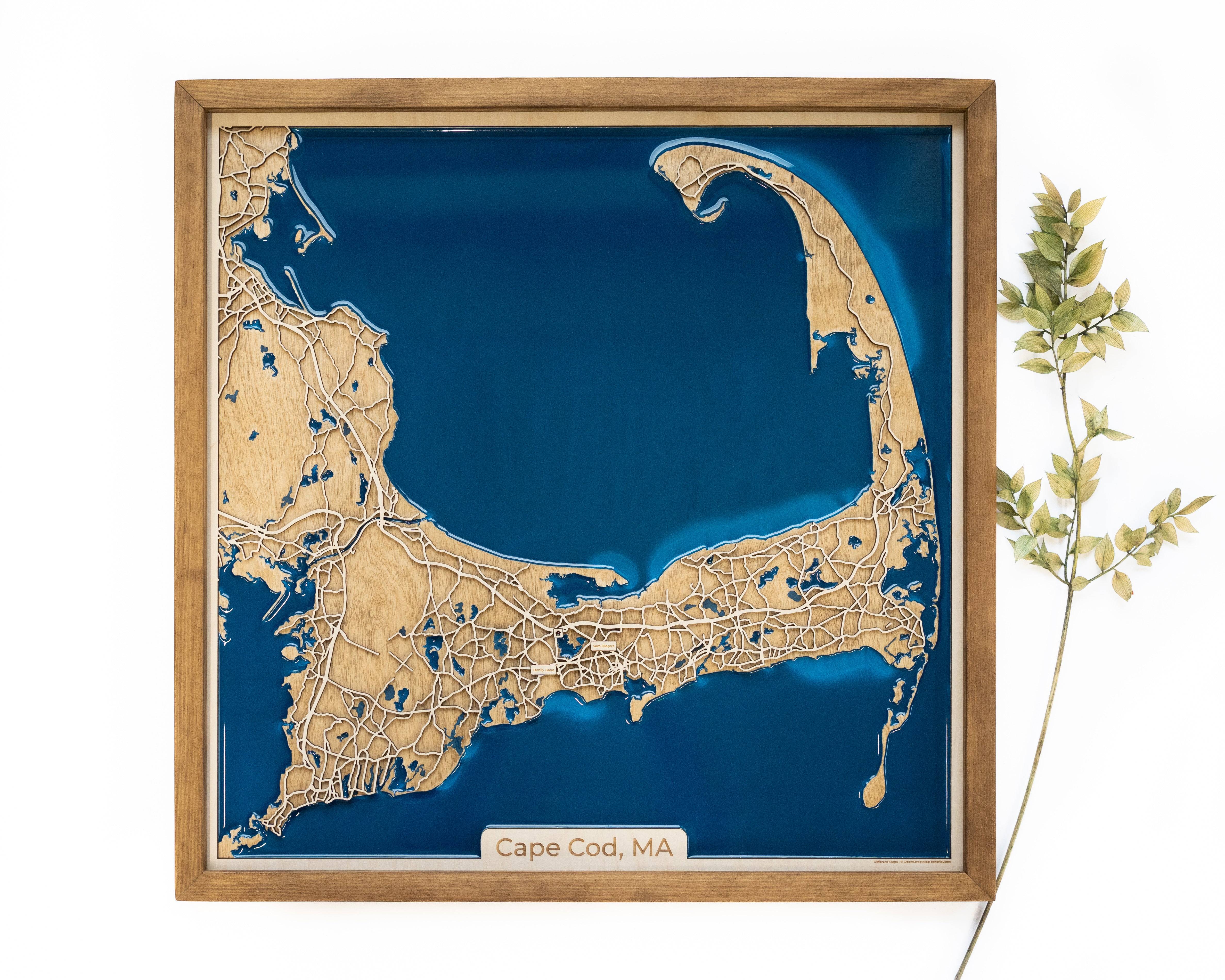 Cape Cod Wood Map