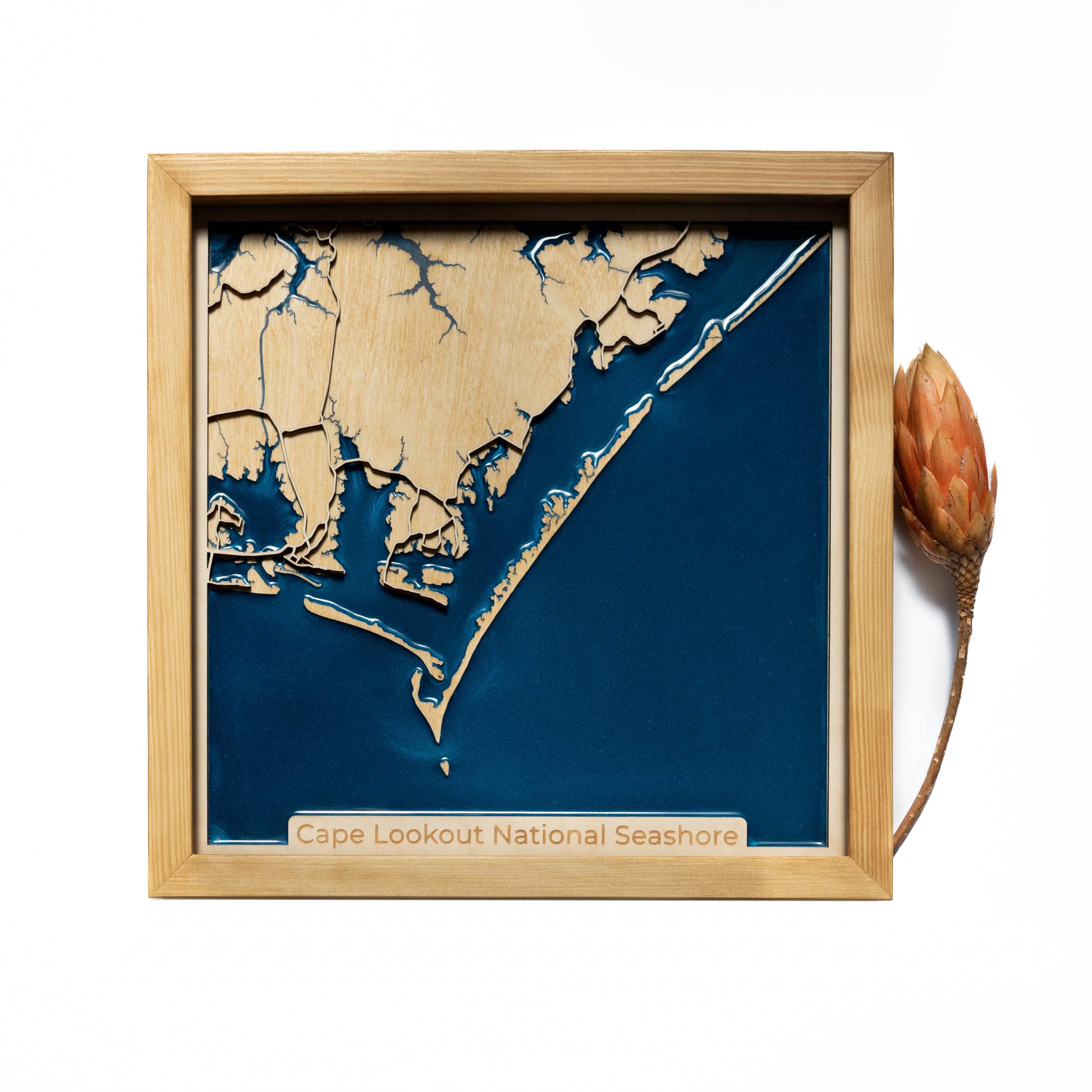 Cape Lookout Wood Map