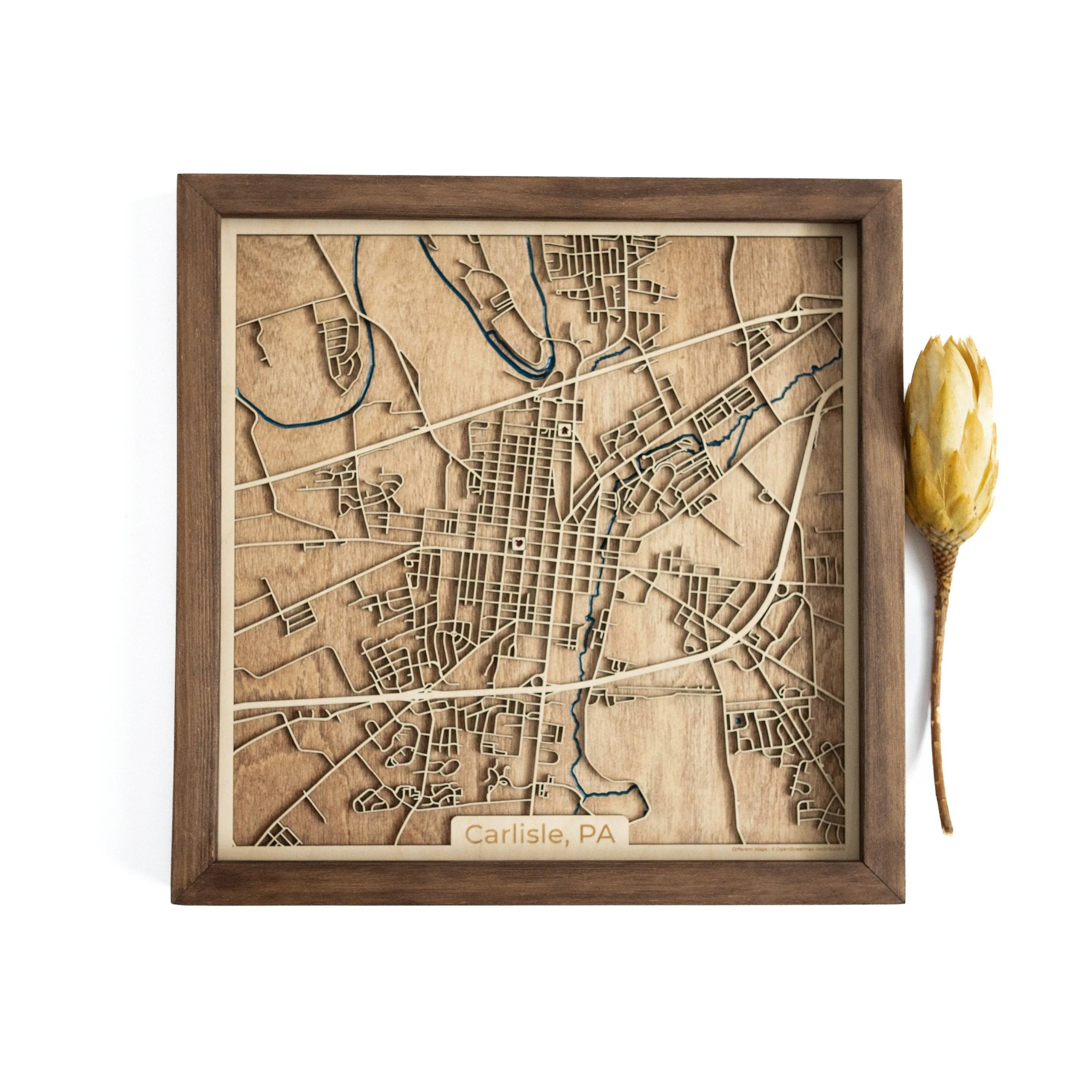 Carlise PA Wood Map